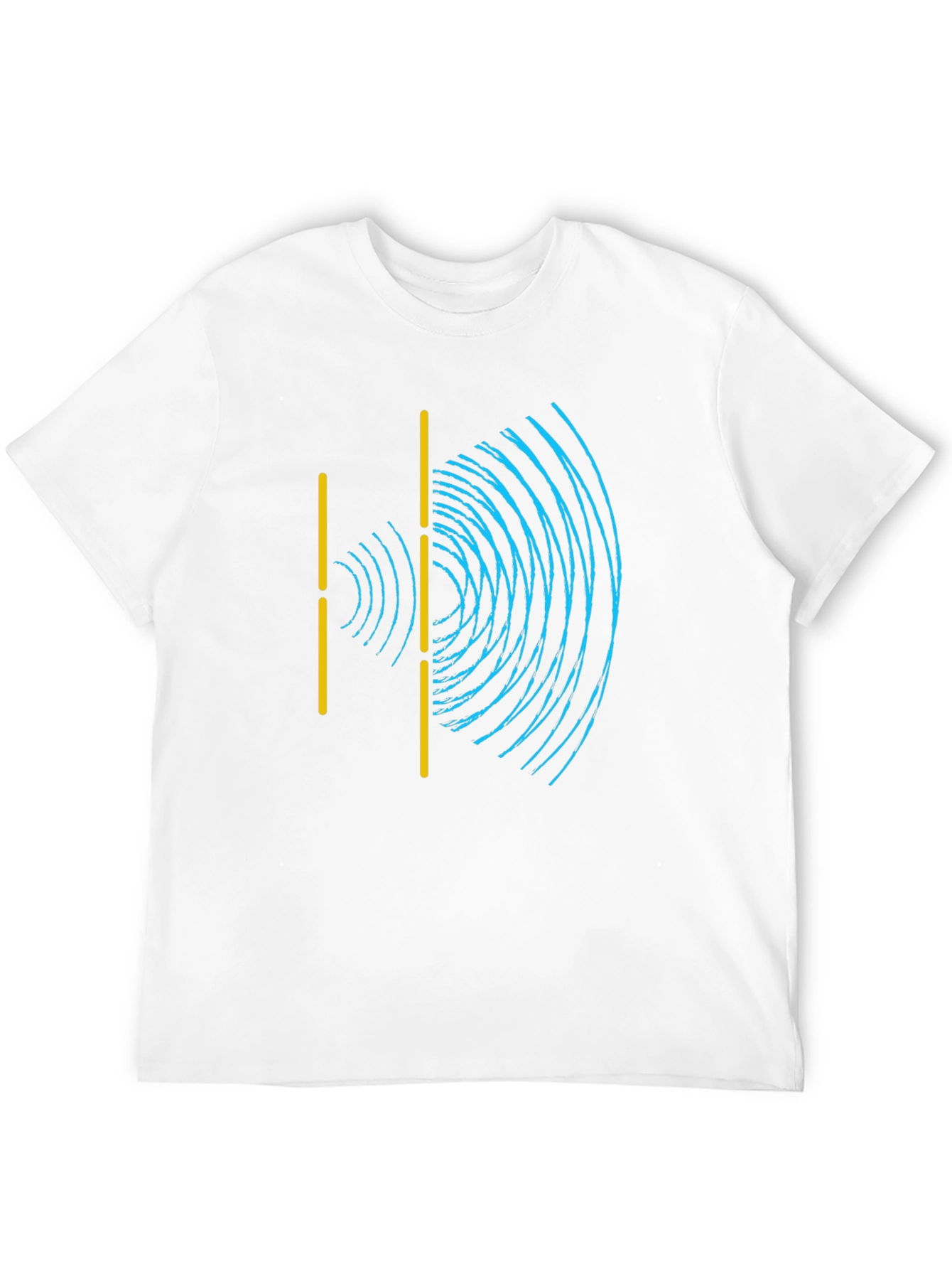 Wave Interference Black T-Shirt - Science Physics Tee
