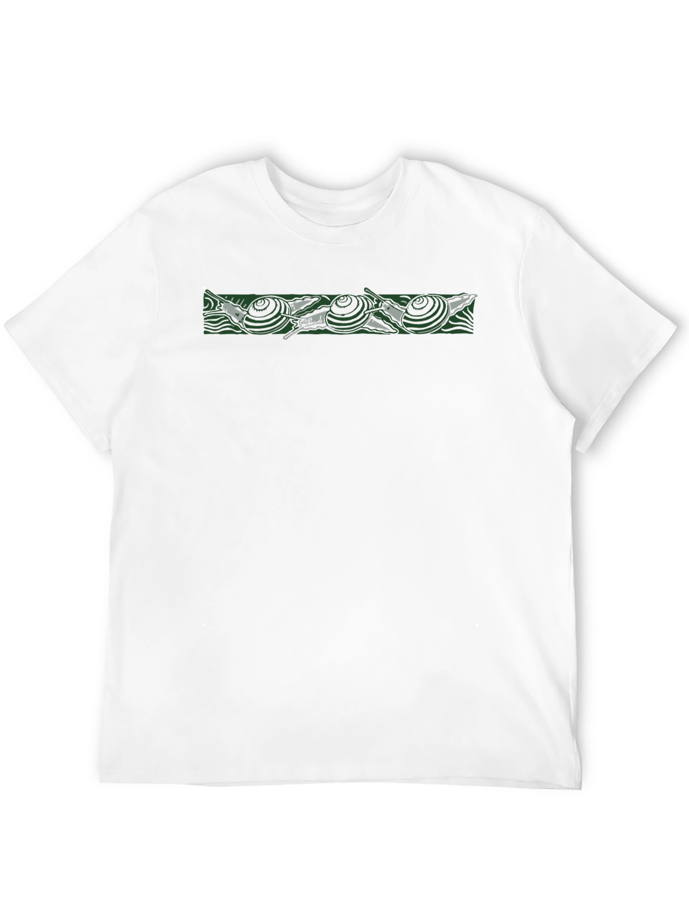 Black T-Shirt with Snail Design