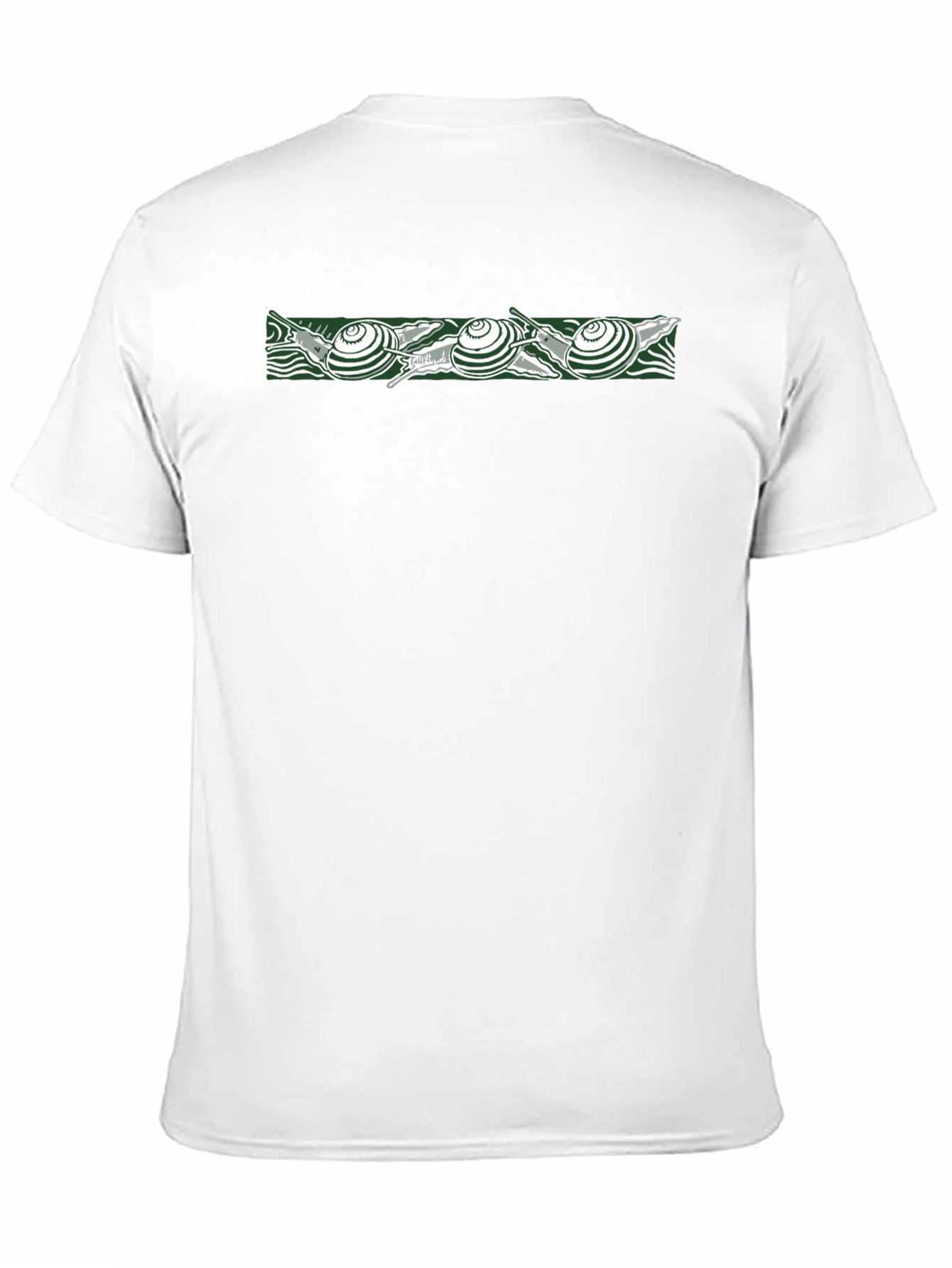 Black T-Shirt with Snail Design