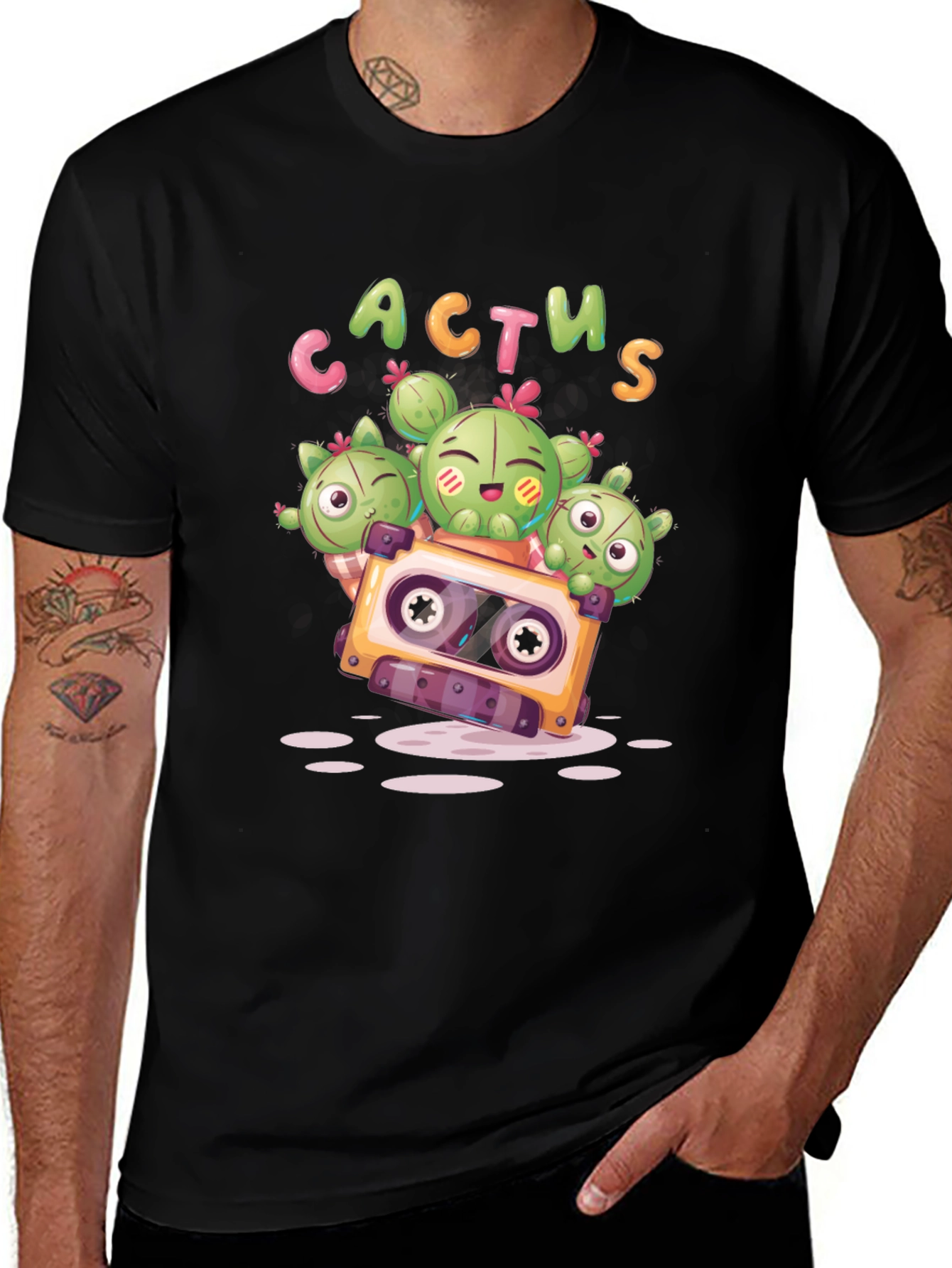 Cactus Cassette Tape Graphic Tee