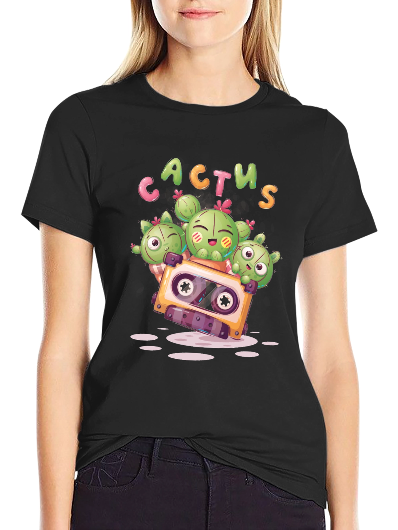 Cactus Cassette Tape Graphic Tee