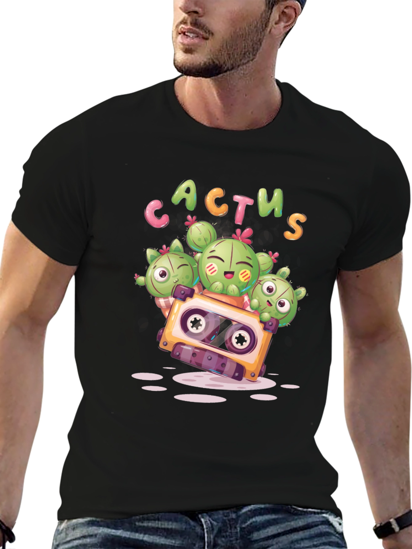 Cactus Cassette Tape Graphic Tee