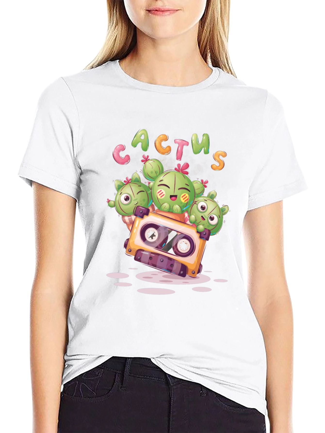Cactus Cassette Tape Graphic Tee