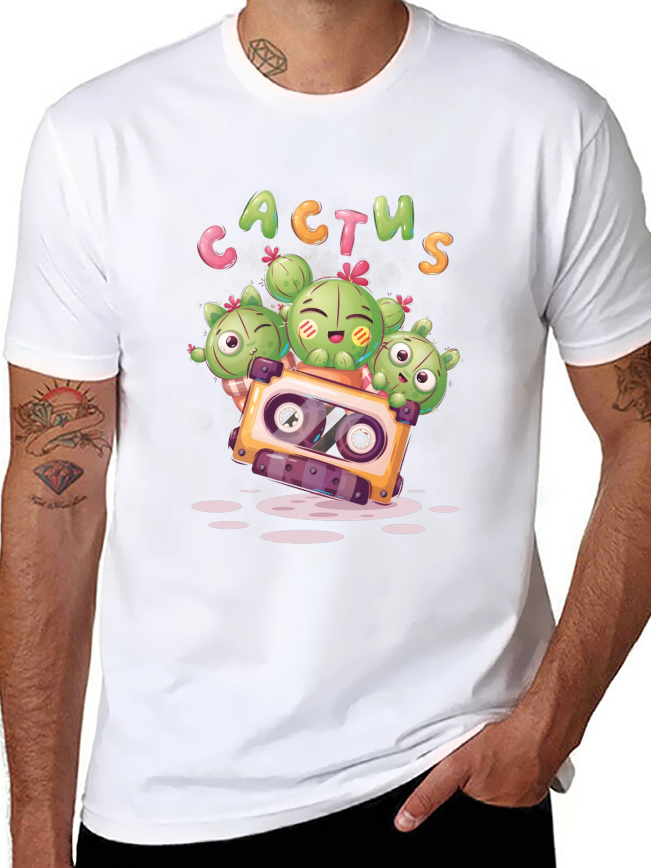 Cactus Cassette Tape Graphic Tee