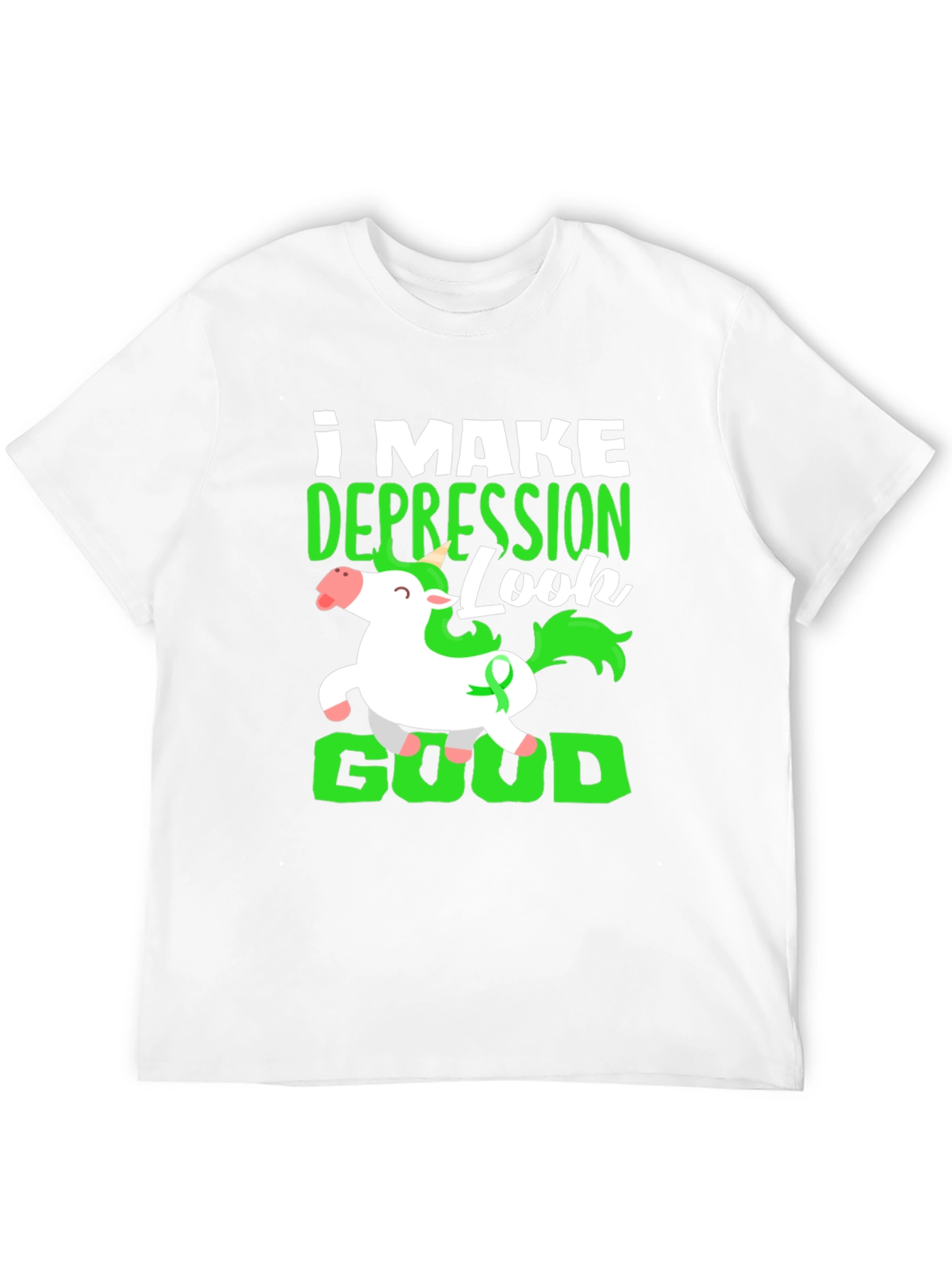 Depression Look Good Unicorn T-Shirt