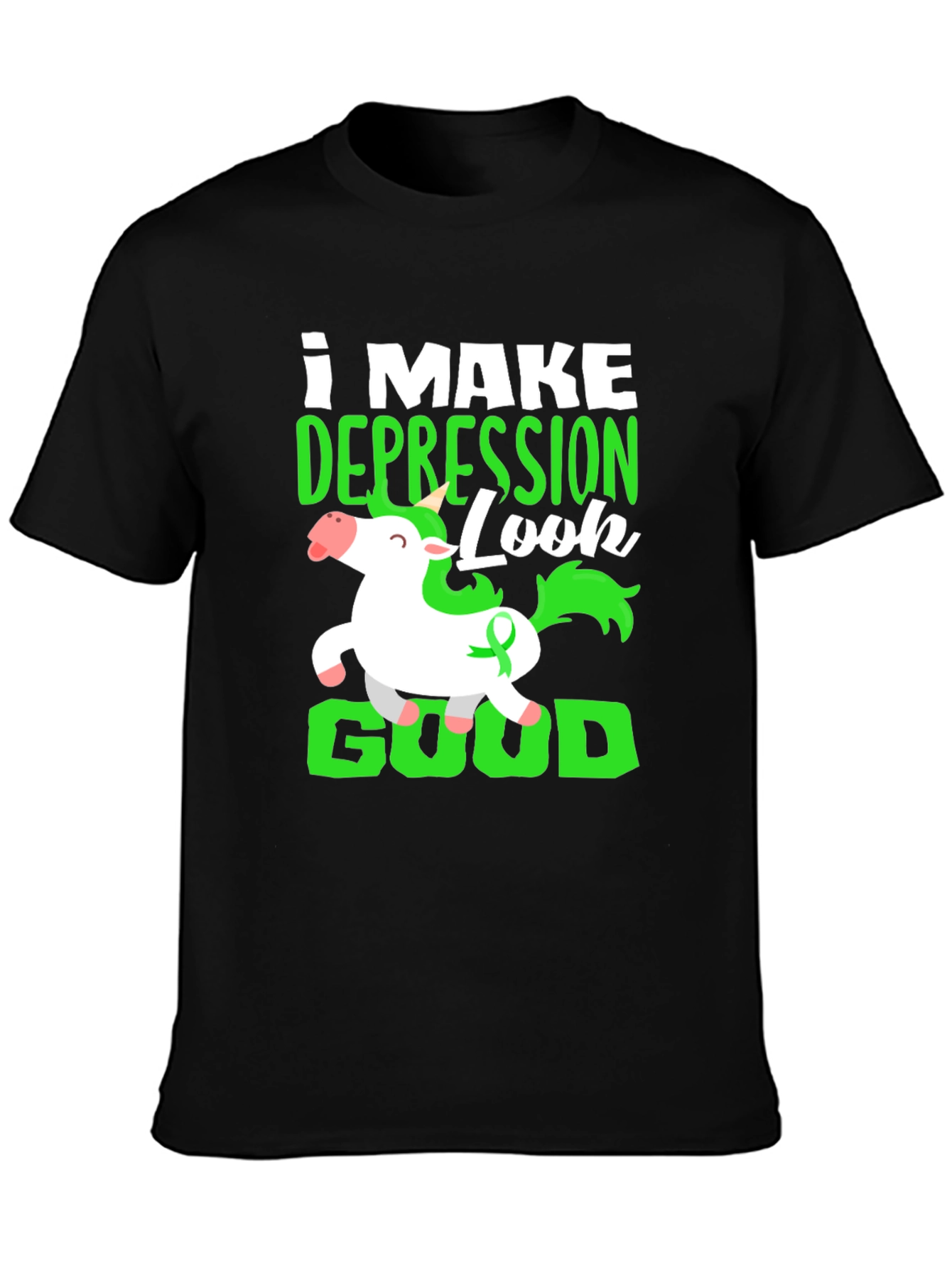Depression Look Good Unicorn T-Shirt