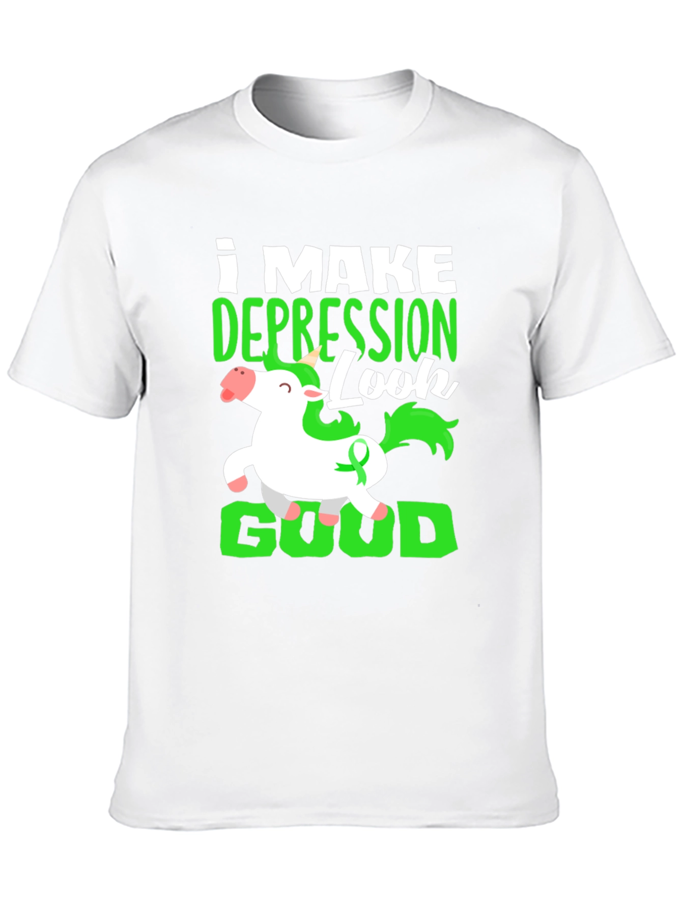 Depression Look Good Unicorn T-Shirt