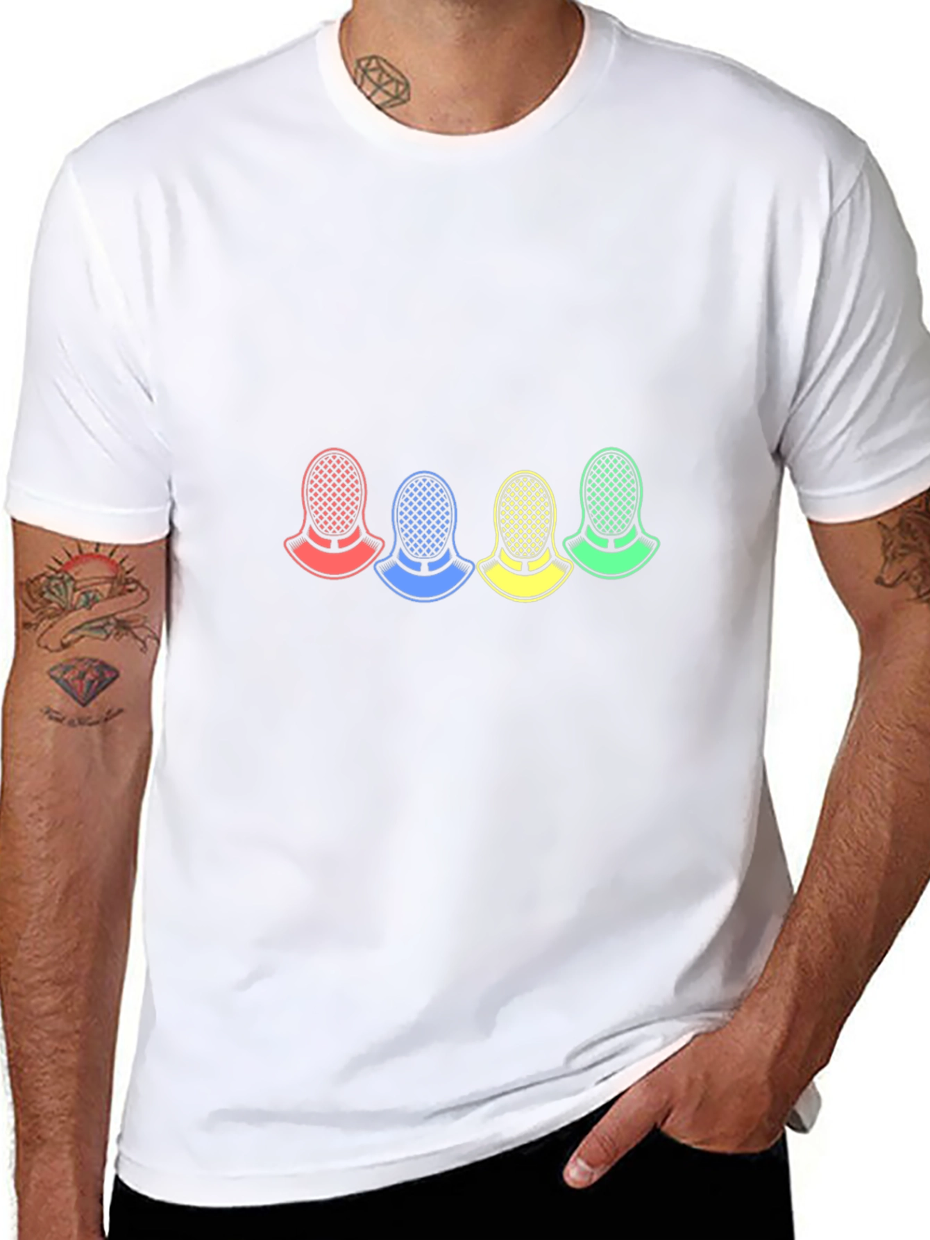 Colorful Fencing Mask T-Shirt