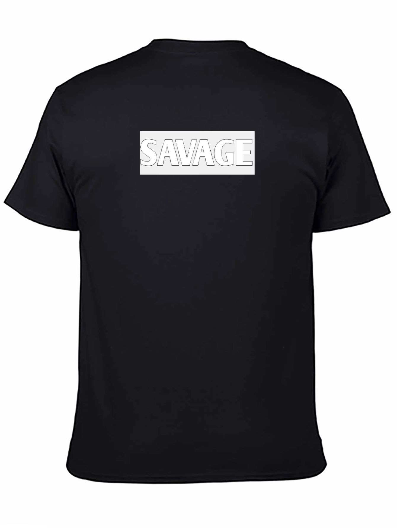 Savage Graphic Print Black T-Shirt