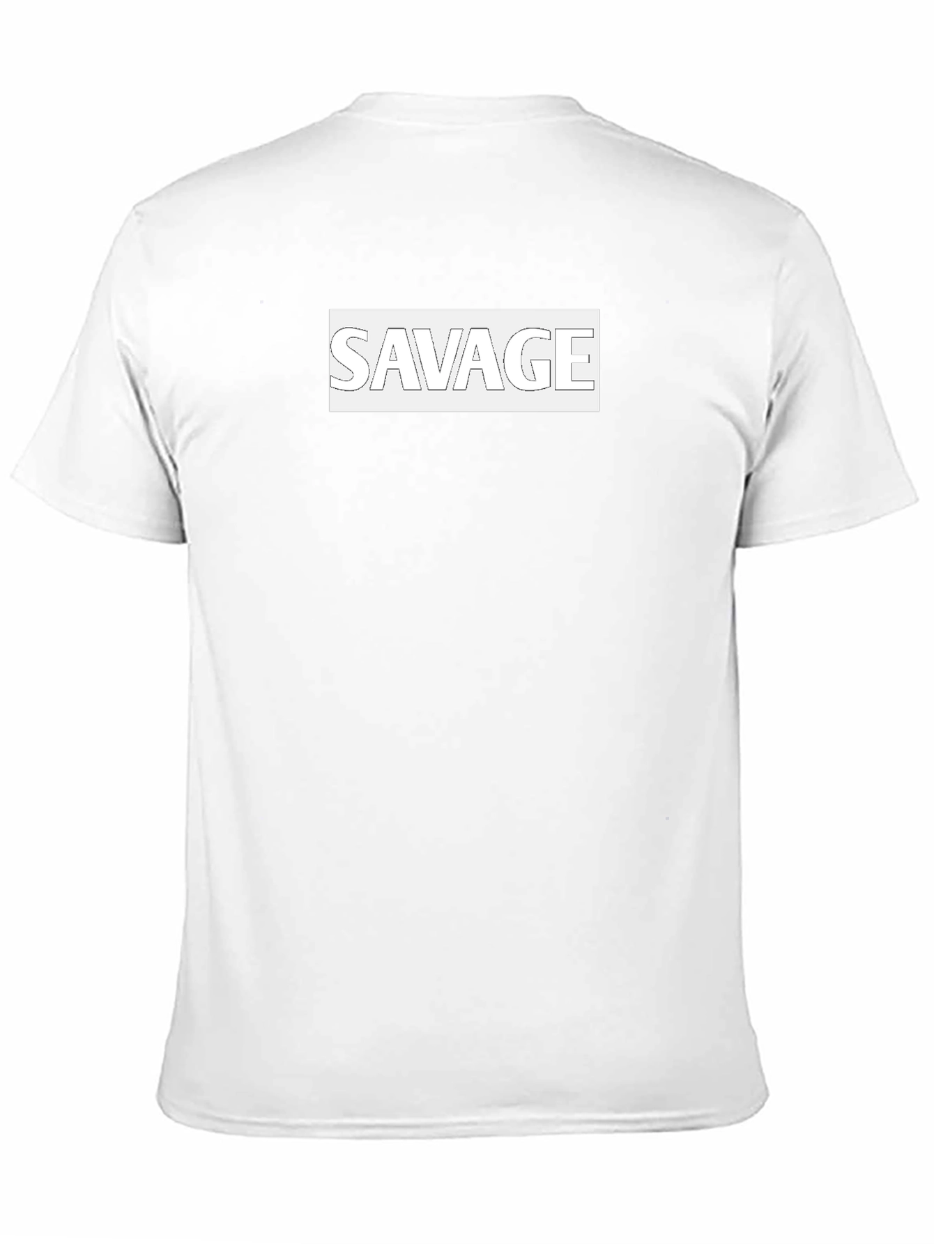 Savage Graphic Print Black T-Shirt