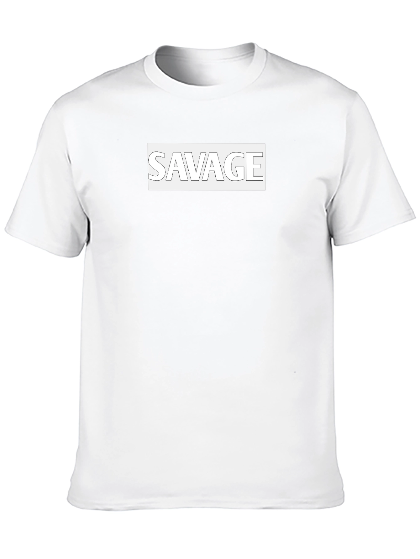 Savage Graphic Print Black T-Shirt