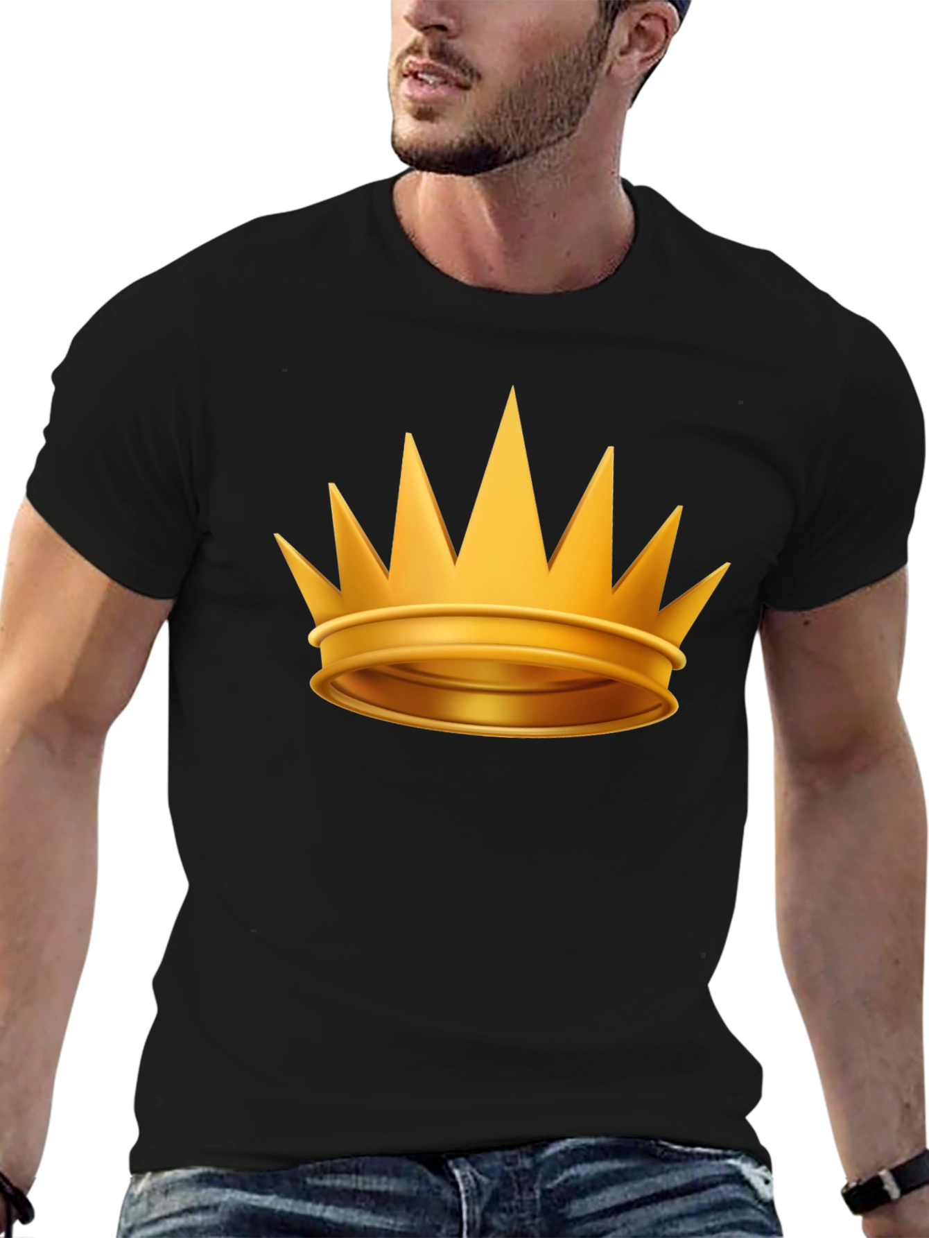 Golden Crown Graphic Tee - Royalty Style