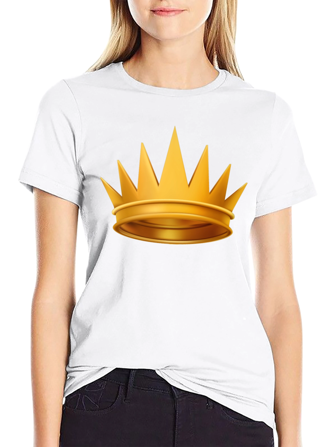 Golden Crown Graphic Tee - Royalty Style