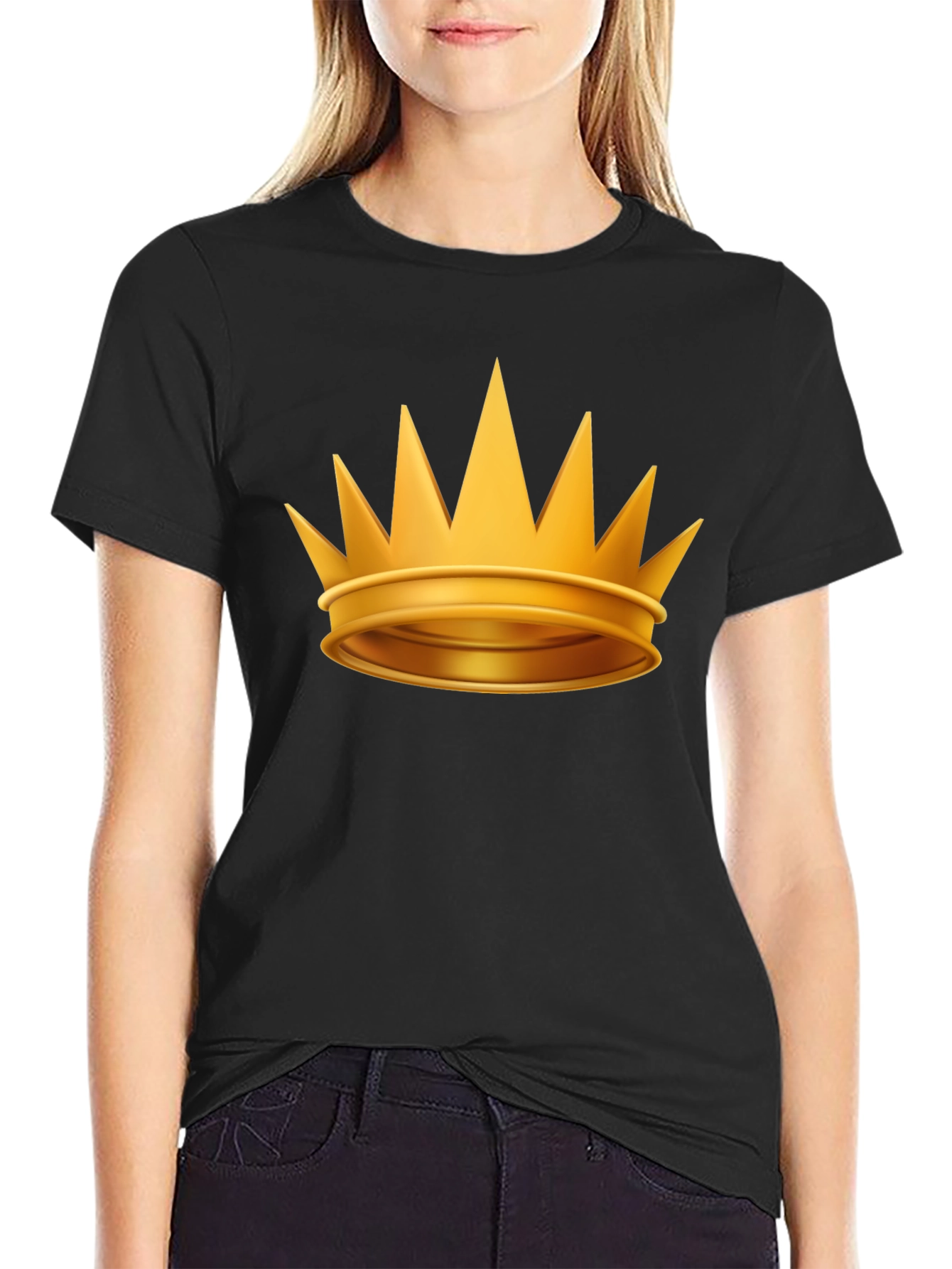 Golden Crown Graphic Tee - Royalty Style