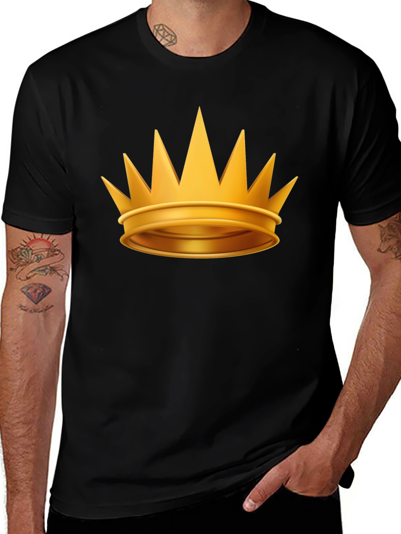Golden Crown Graphic Tee - Royalty Style
