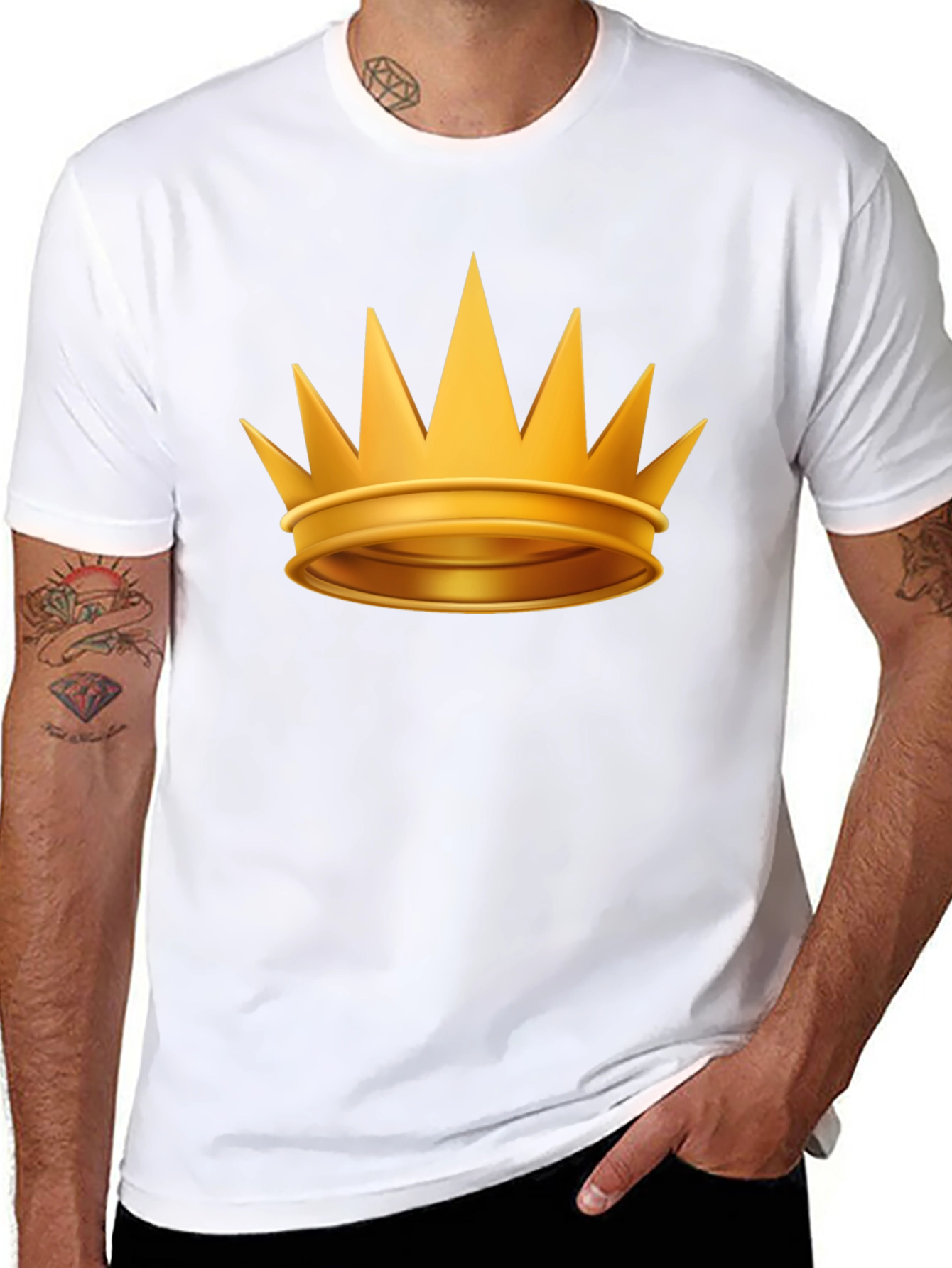 Golden Crown Graphic Tee - Royalty Style