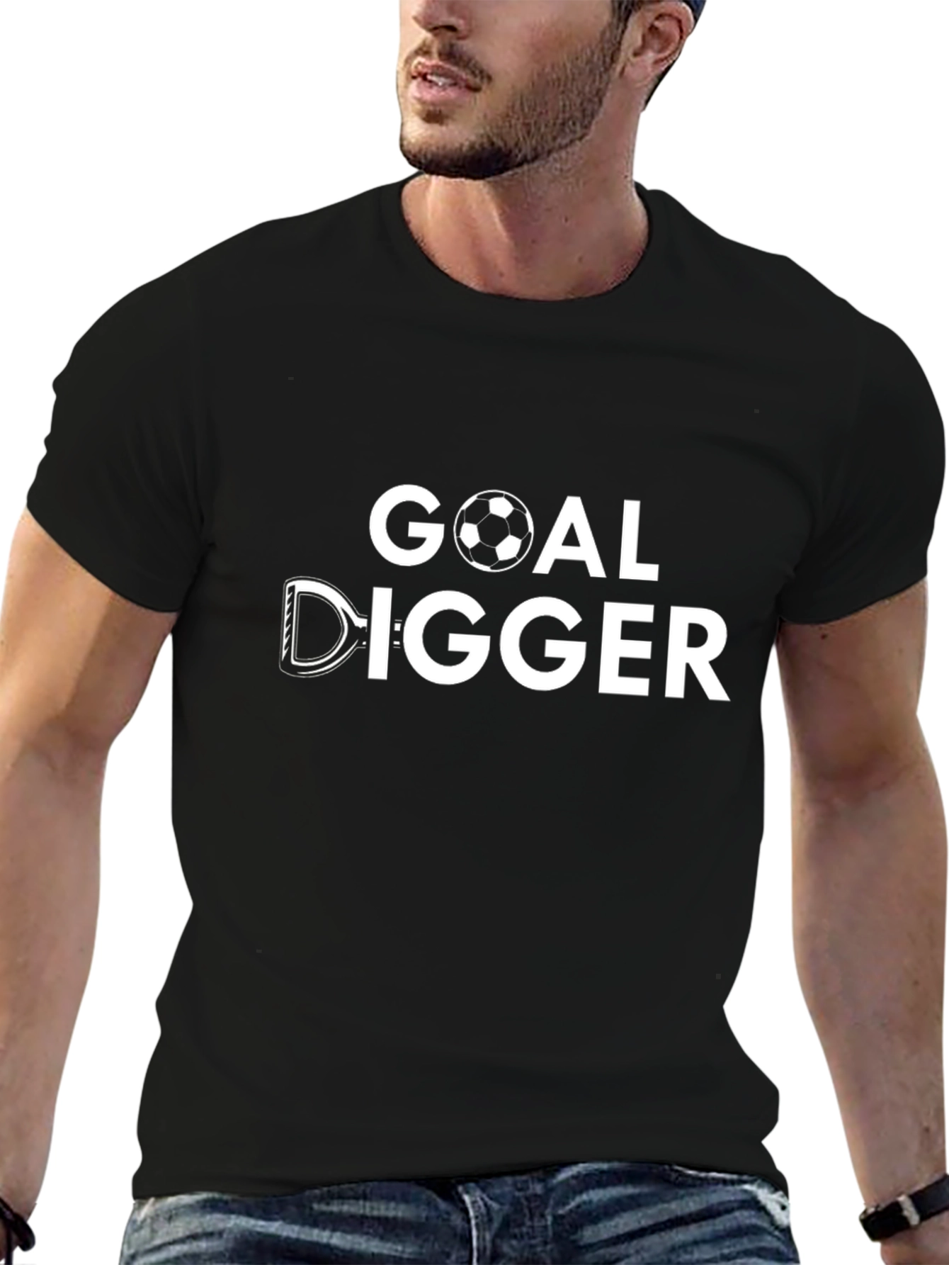 Goal Digger Funny Soccer Graphic T-Shirt