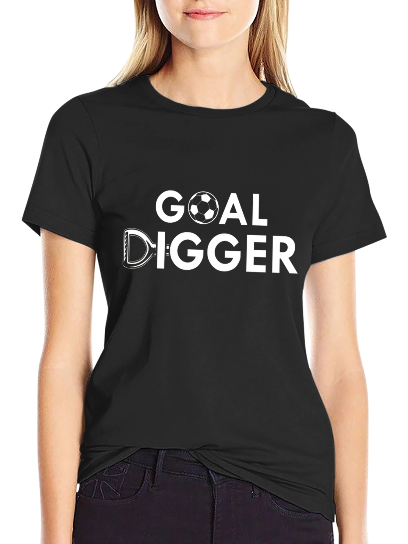 Goal Digger Funny Soccer Graphic T-Shirt