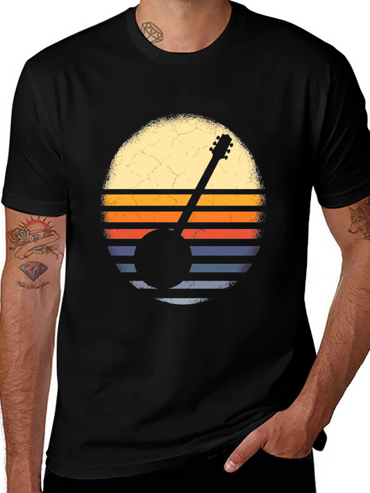 Vintage Banjo Sunset Graphic Tee