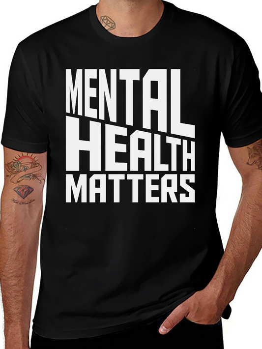 Mental Health Matters Black Graphic Tee