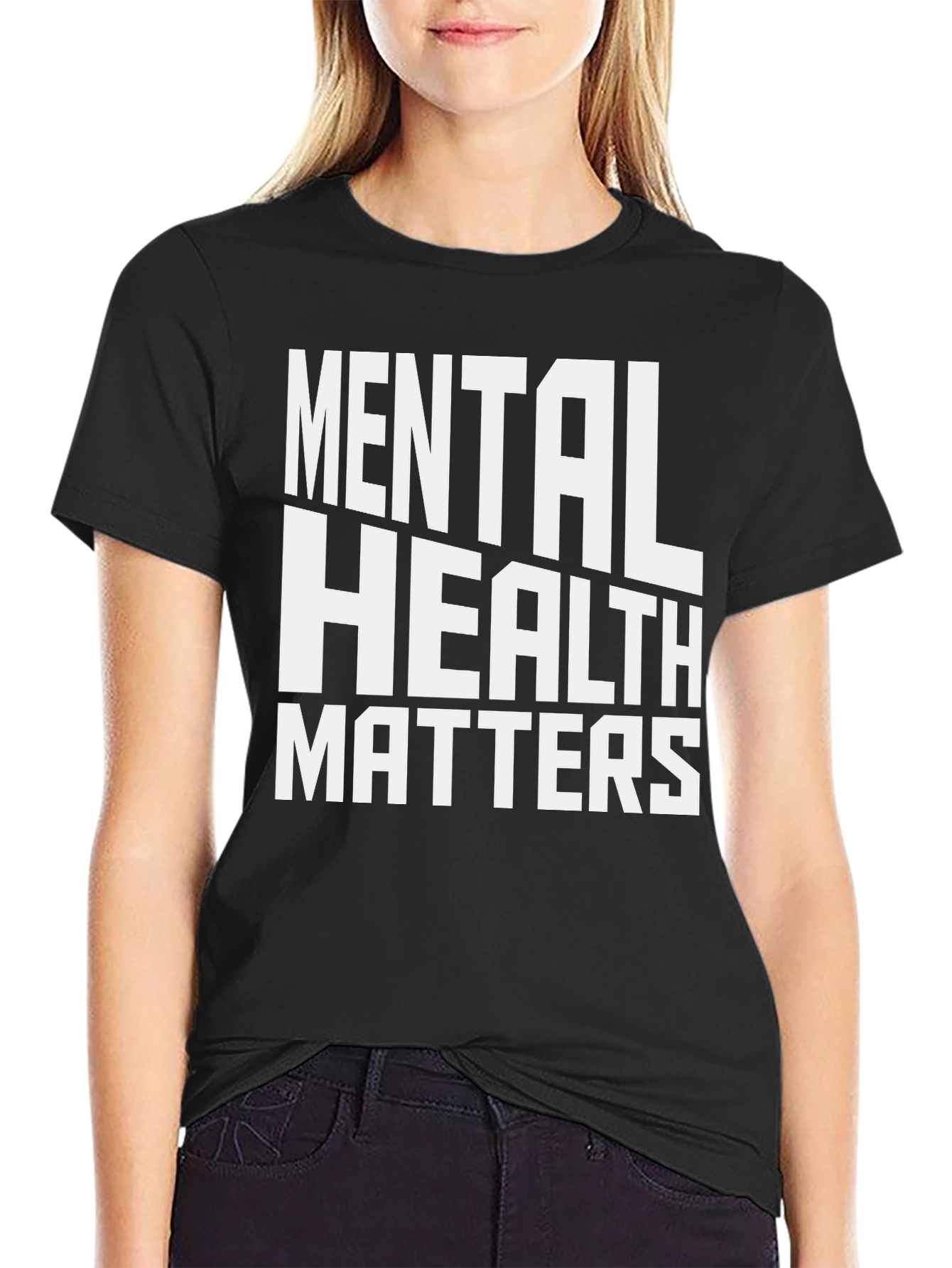 Mental Health Matters Black Graphic Tee