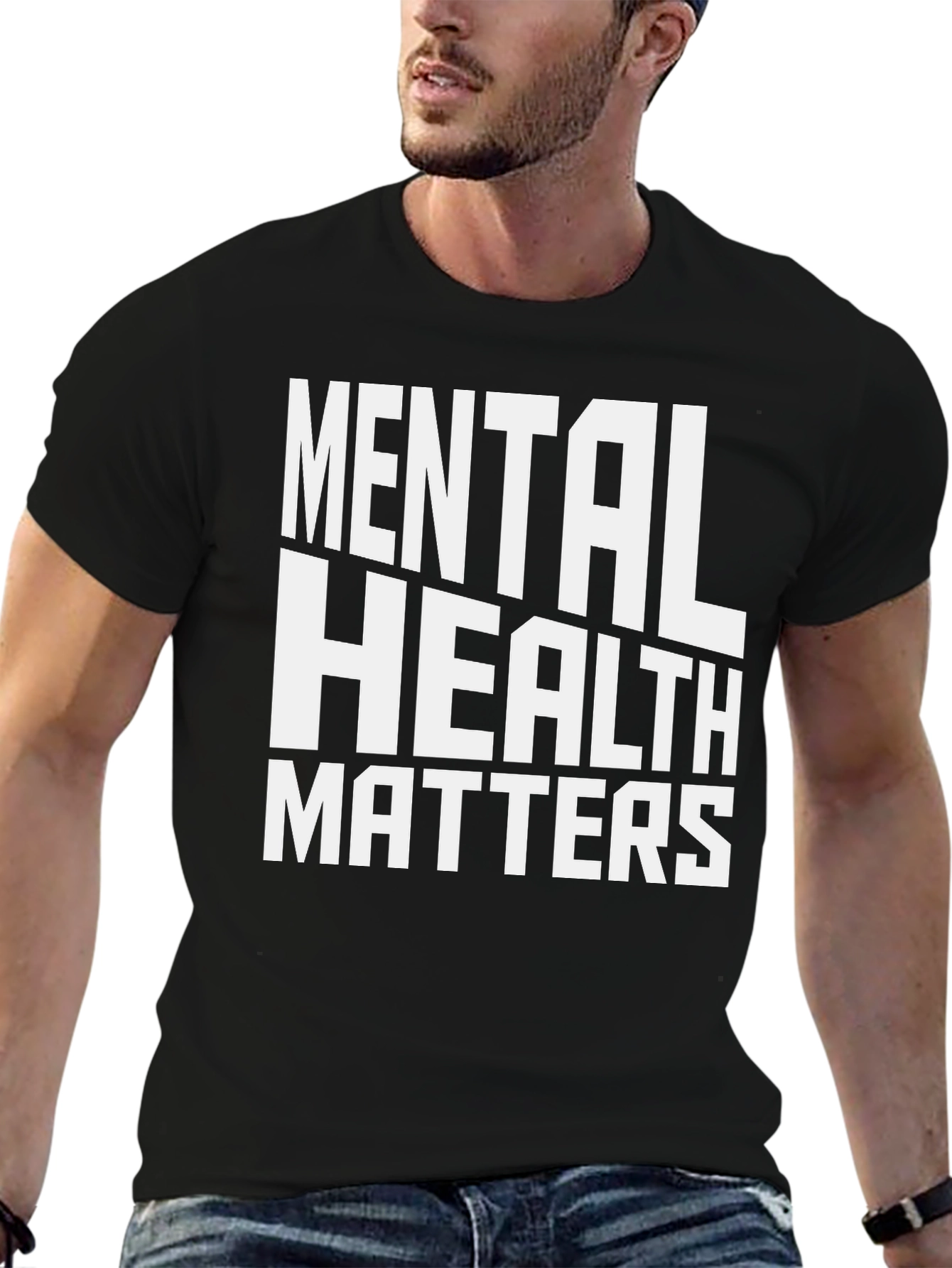 Mental Health Matters Black Graphic Tee