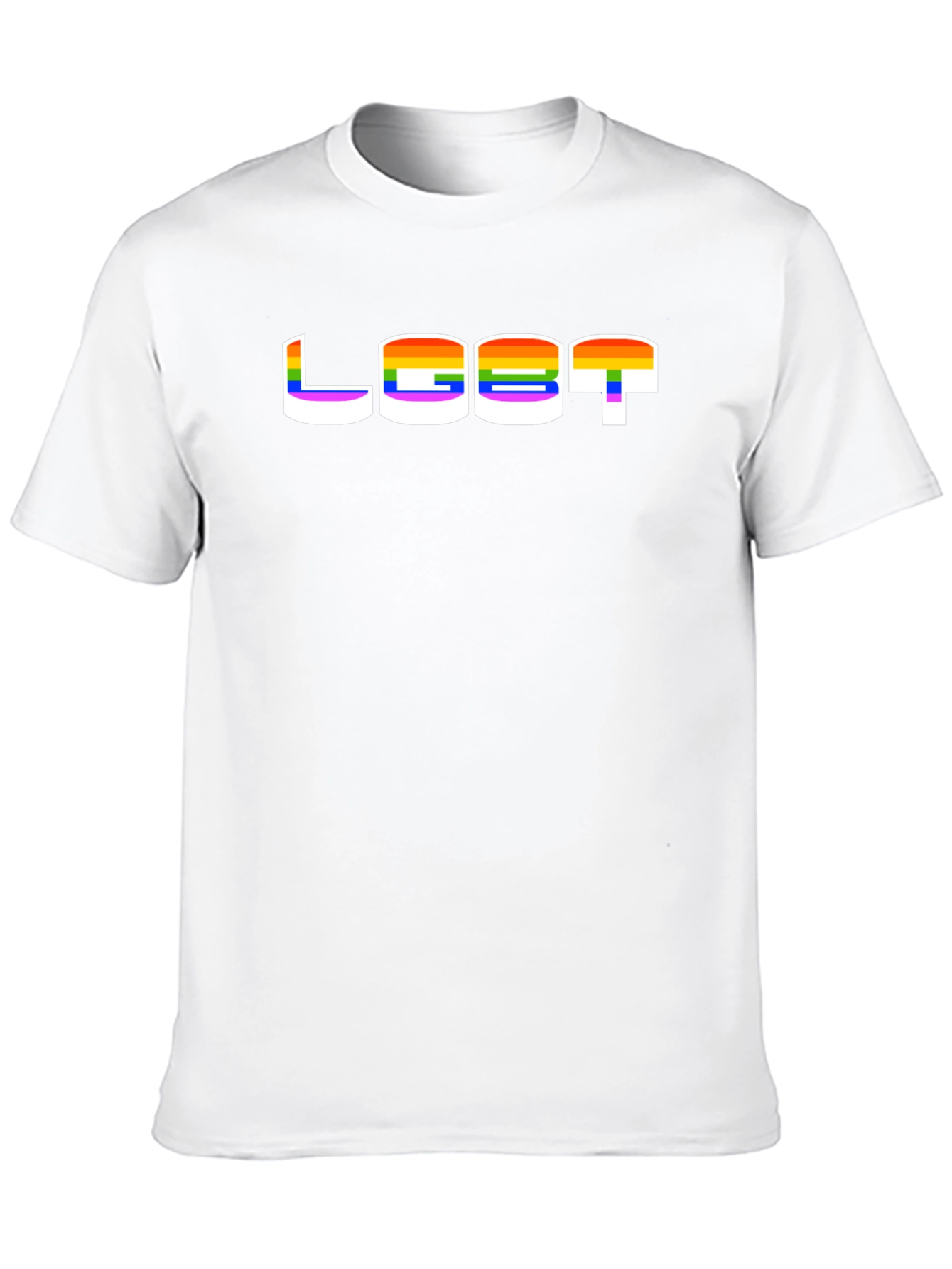 LGBT Pride Rainbow T-Shirt - Black Graphic Tee