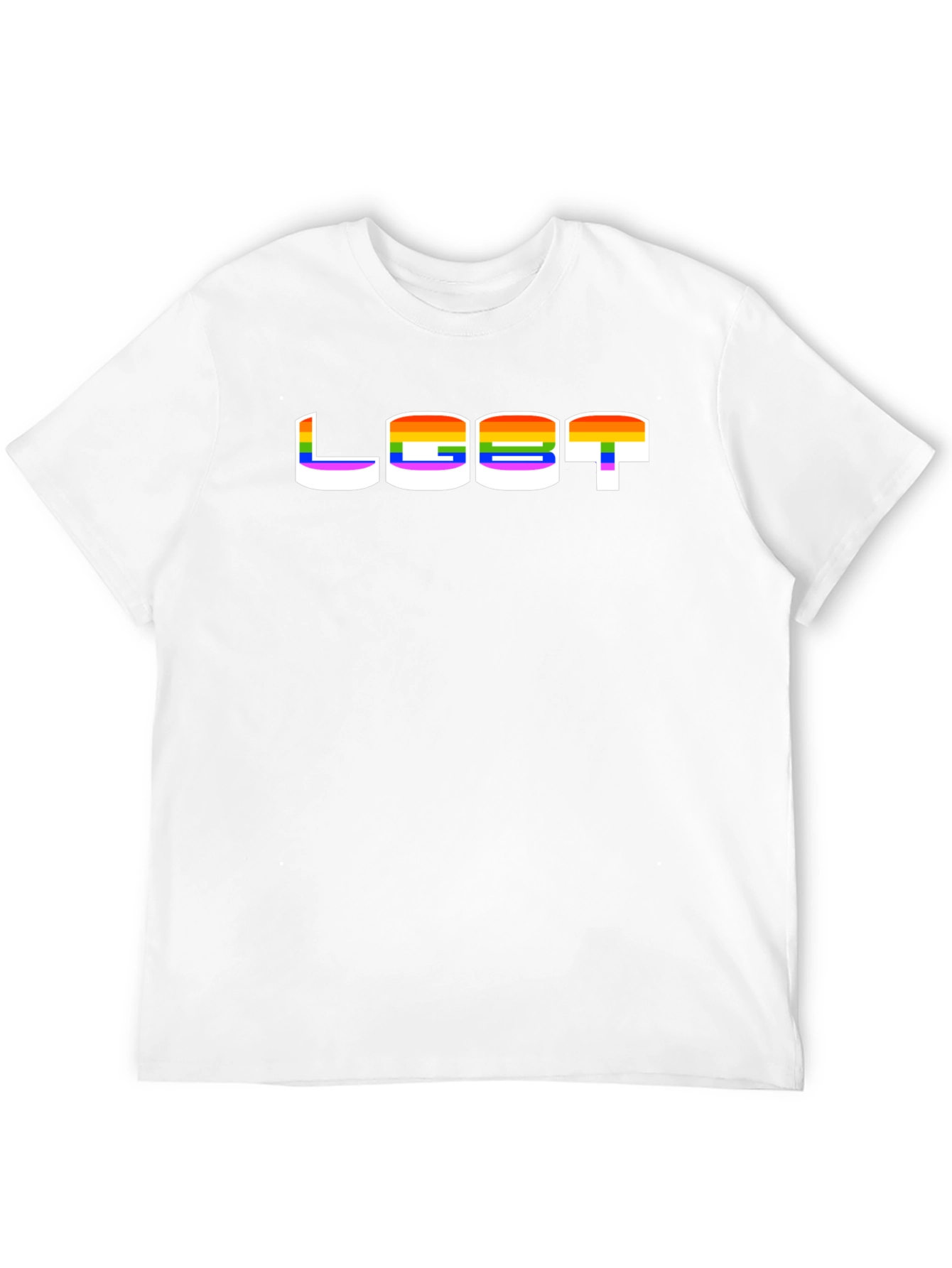 LGBT Pride Rainbow T-Shirt - Black Graphic Tee