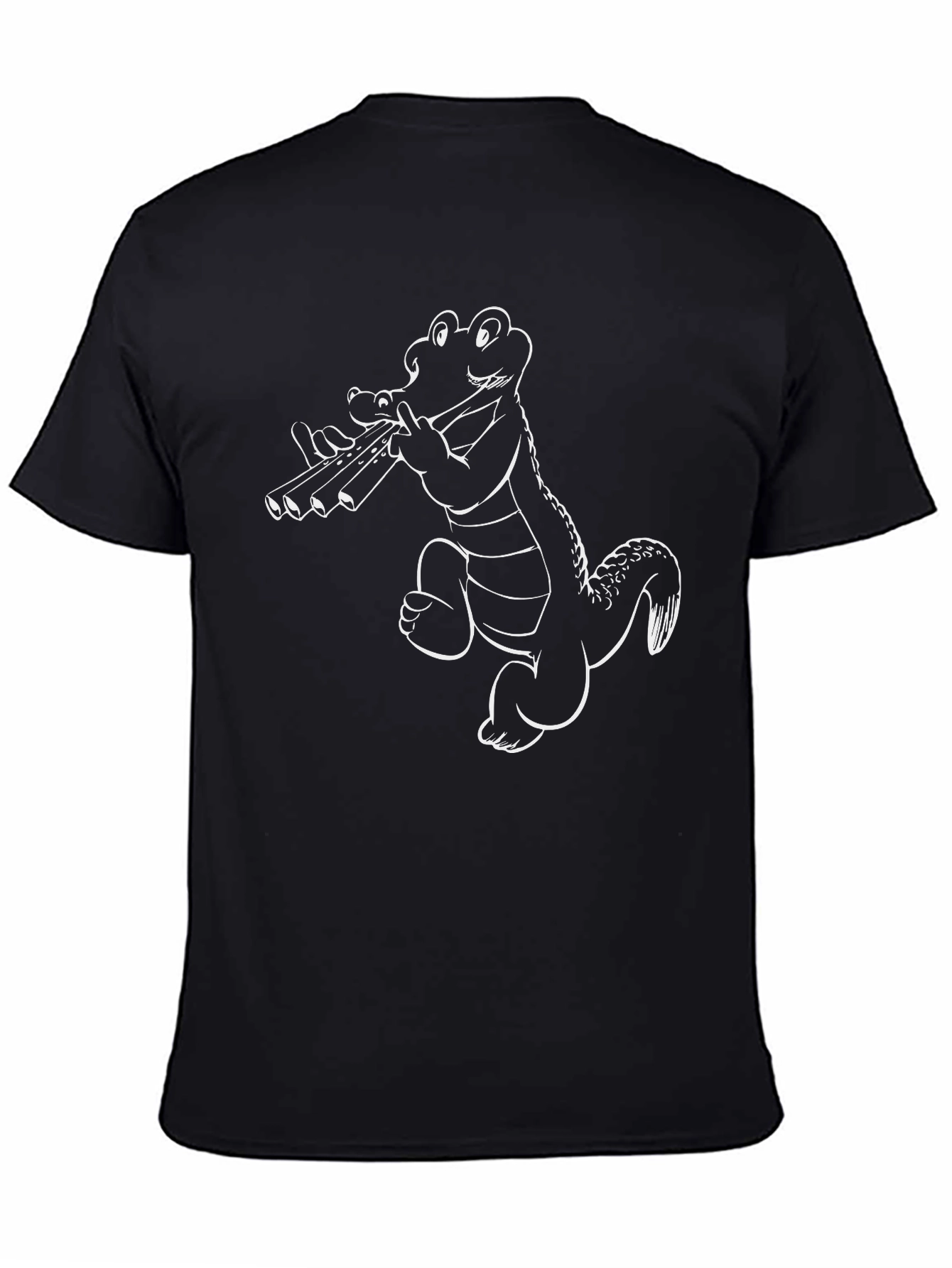 Cool Gator Panpipes T-Shirt - Black