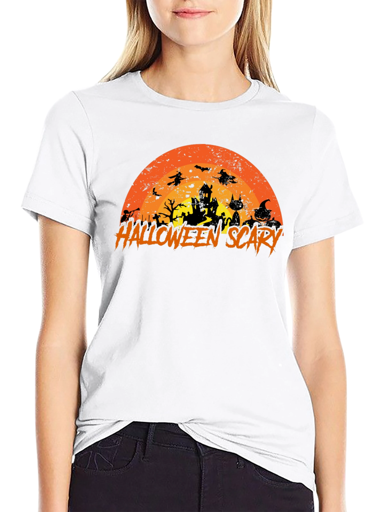 Halloween Scary Silhouette T-Shirt