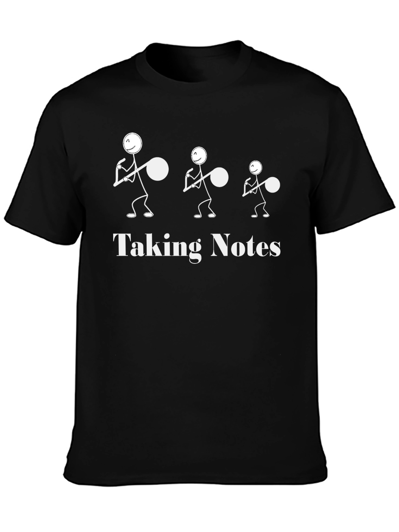 Taking Notes Stick Figure T-Shirt