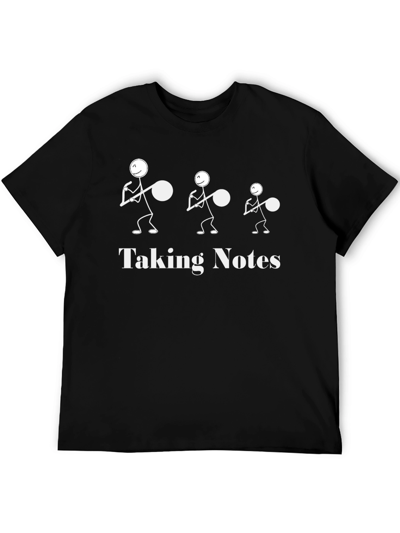 Taking Notes Stick Figure T-Shirt