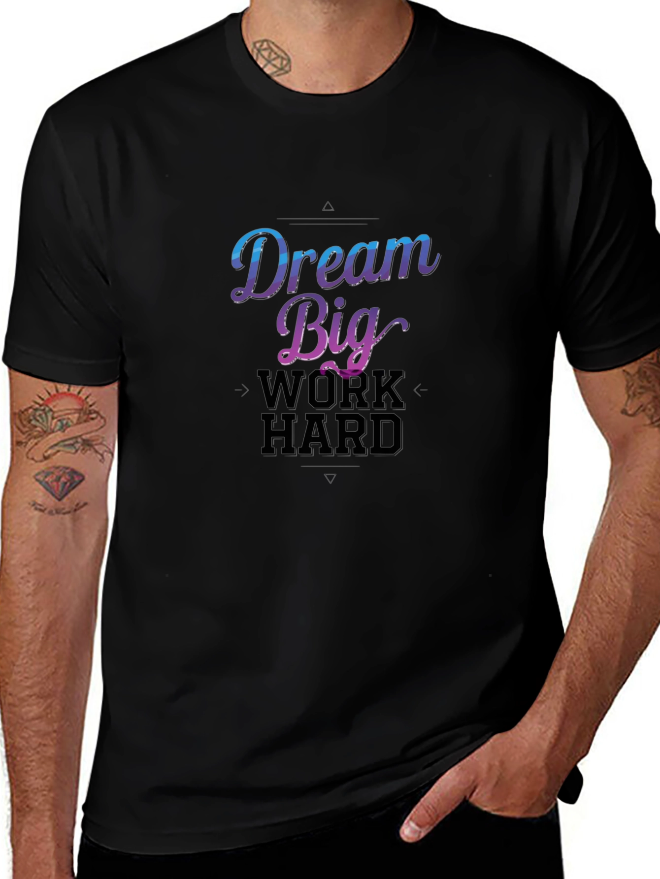 Dream Big Work Hard Graphic T-Shirt
