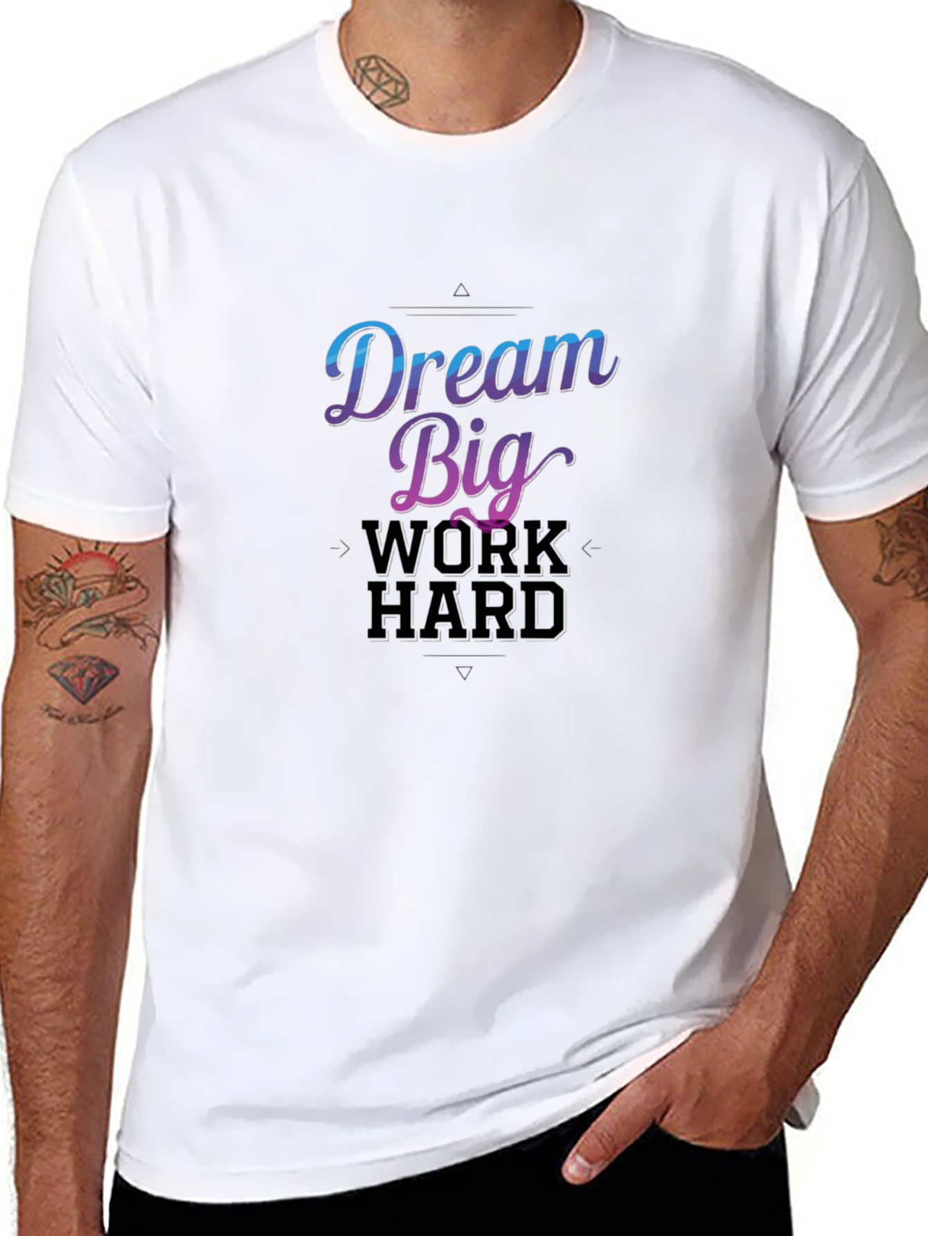Dream Big Work Hard Graphic T-Shirt