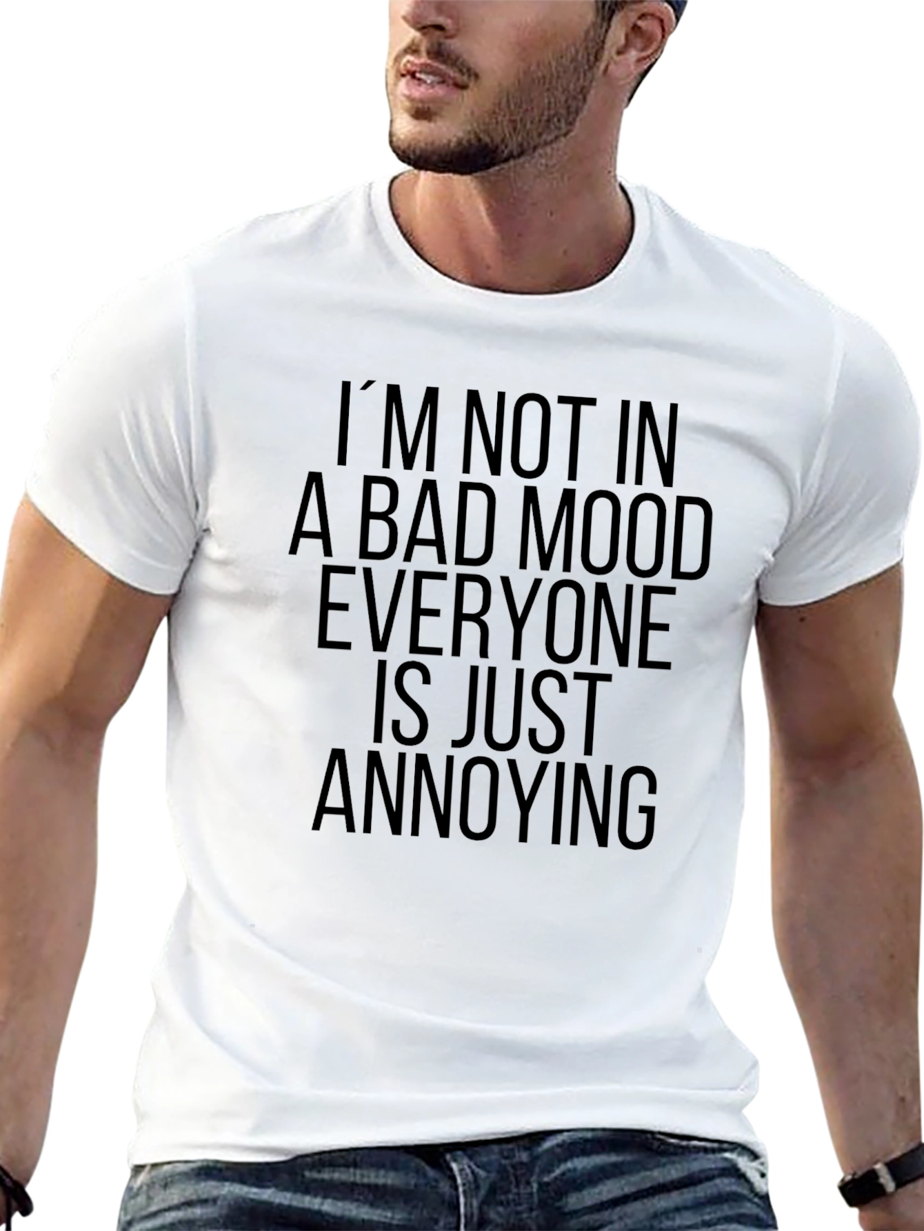 Funny Sarcastic Bad Mood Black T-Shirt