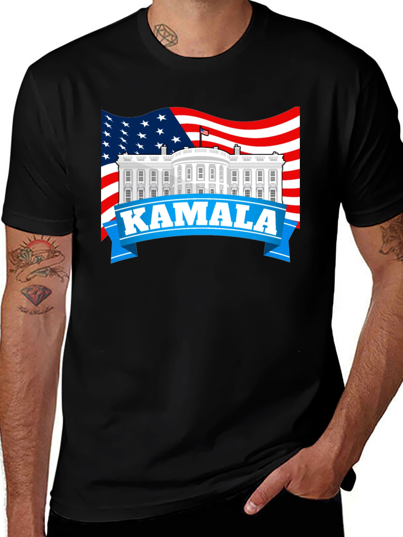 Kamala American Flag T-Shirt - Political Pride