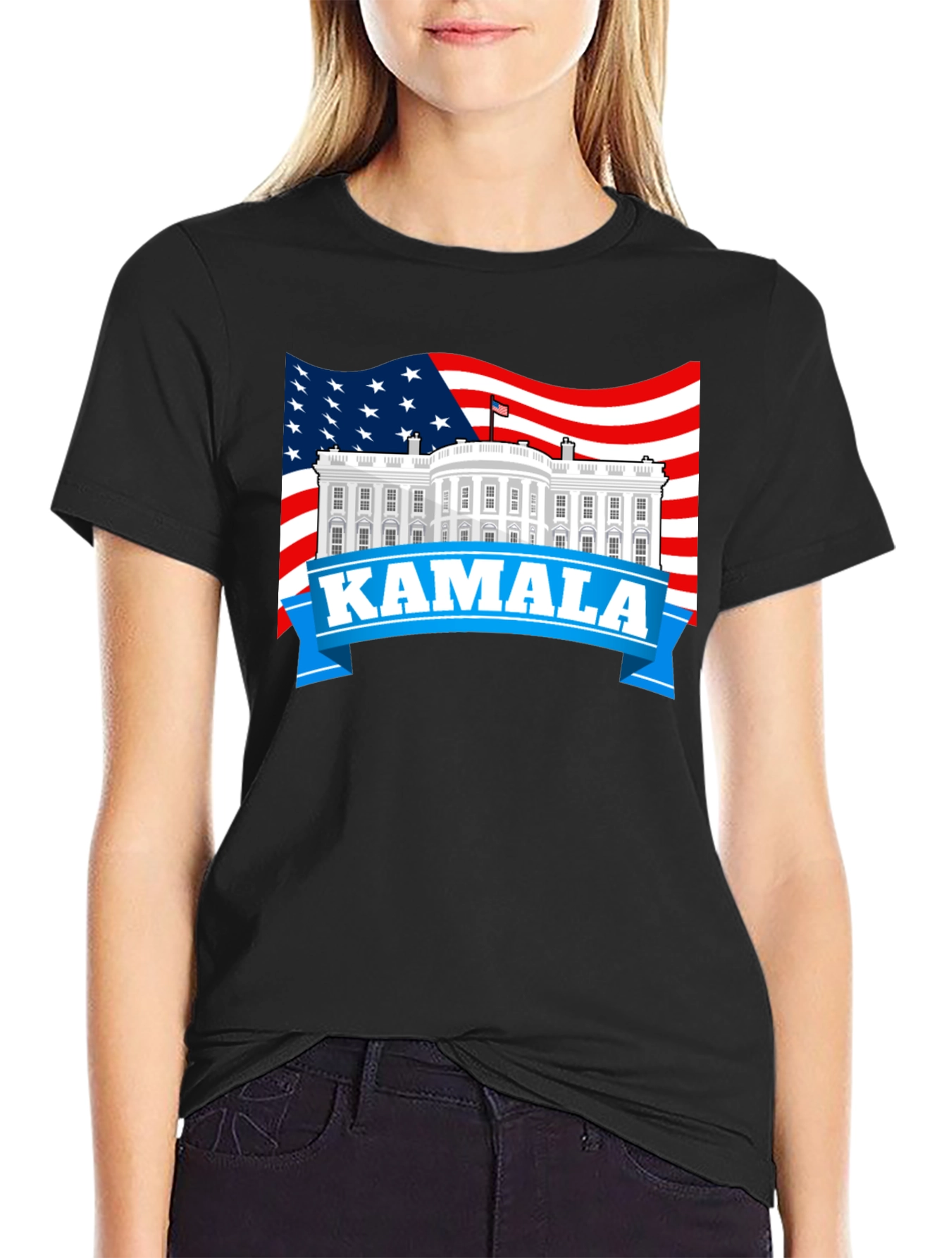Kamala American Flag T-Shirt - Political Pride