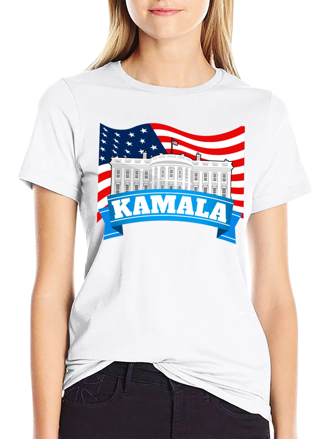 Kamala American Flag T-Shirt - Political Pride