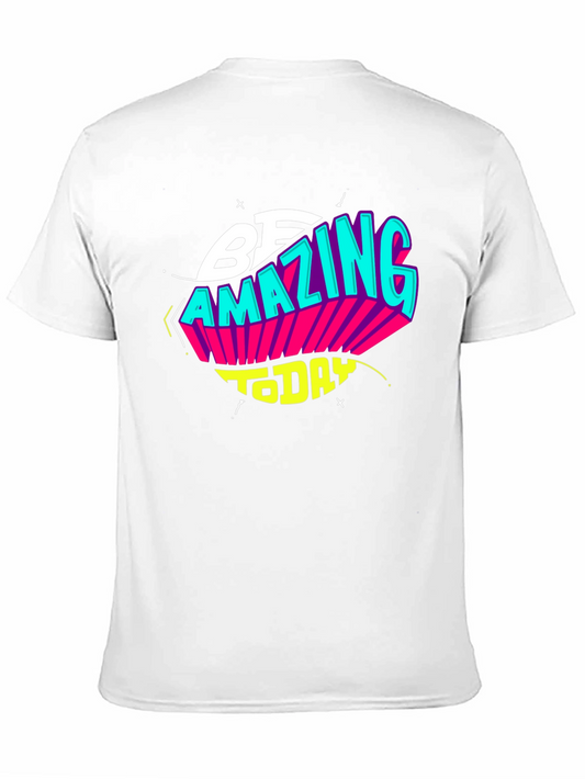 Be Amazing Today Black Graphic T-Shirt