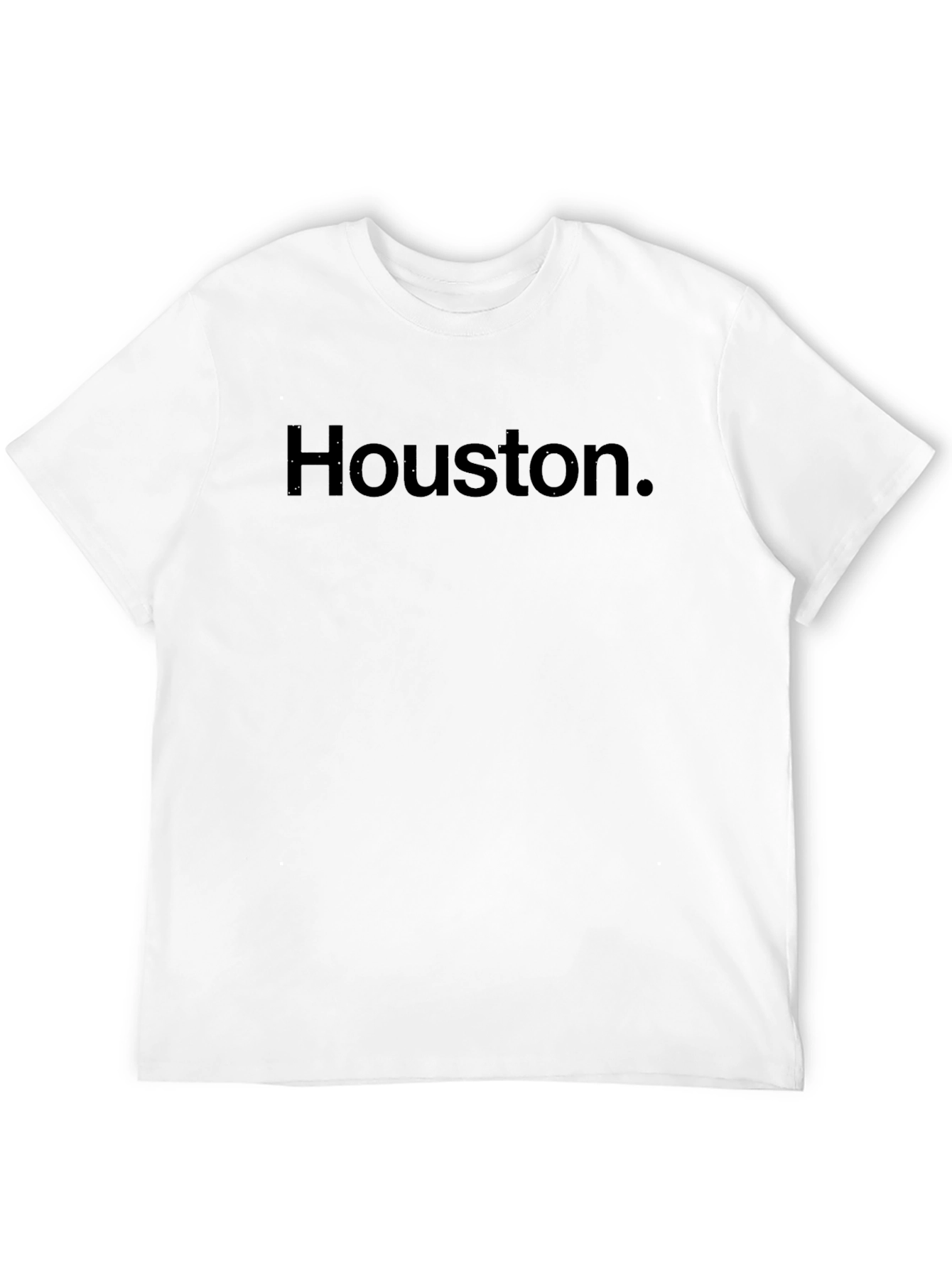 Houston Graphic Tee - Mens Black Cotton T-Shirt