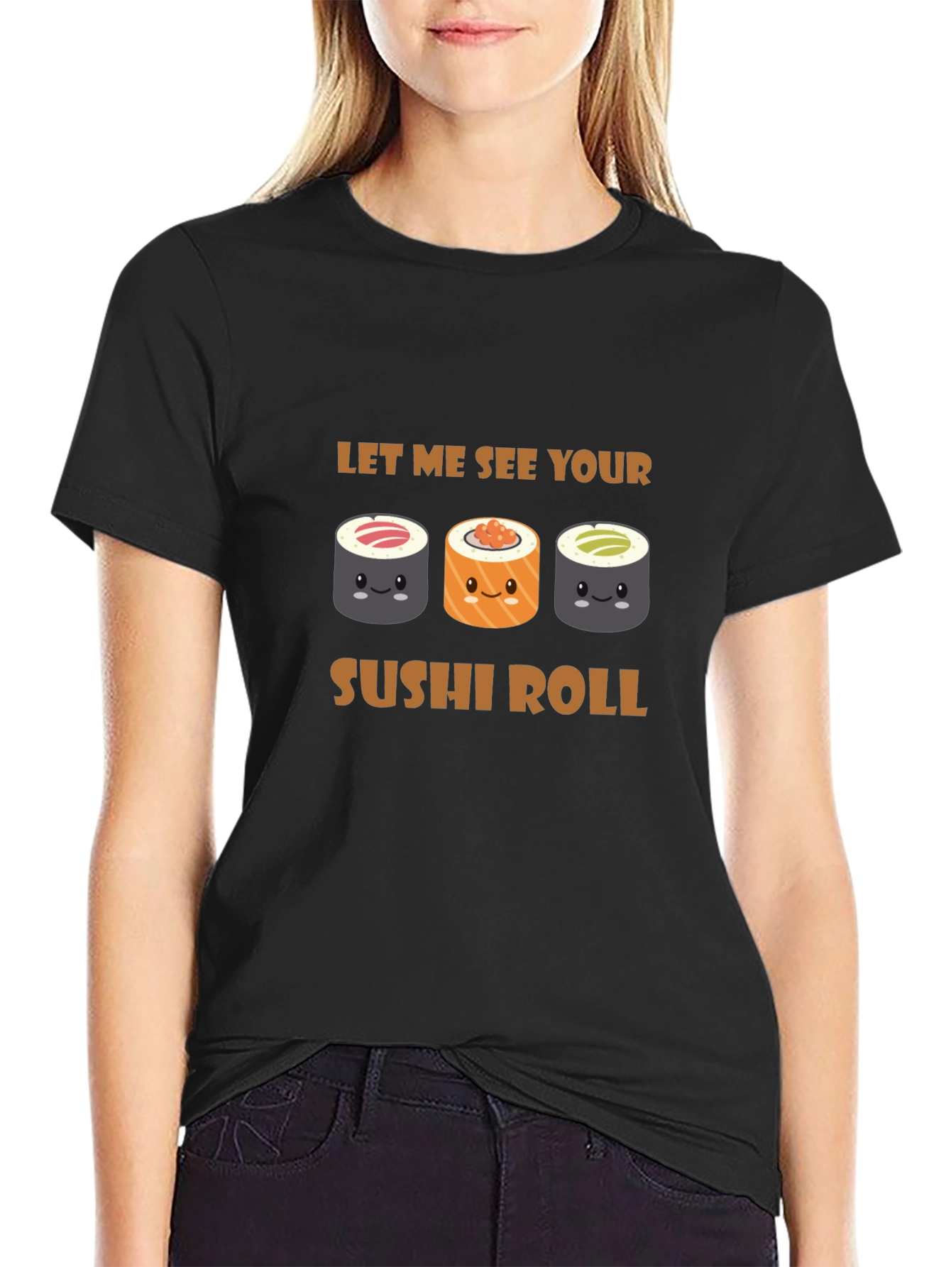 Sushi Roll Graphic Tee - Funny Food Pun T-Shirt