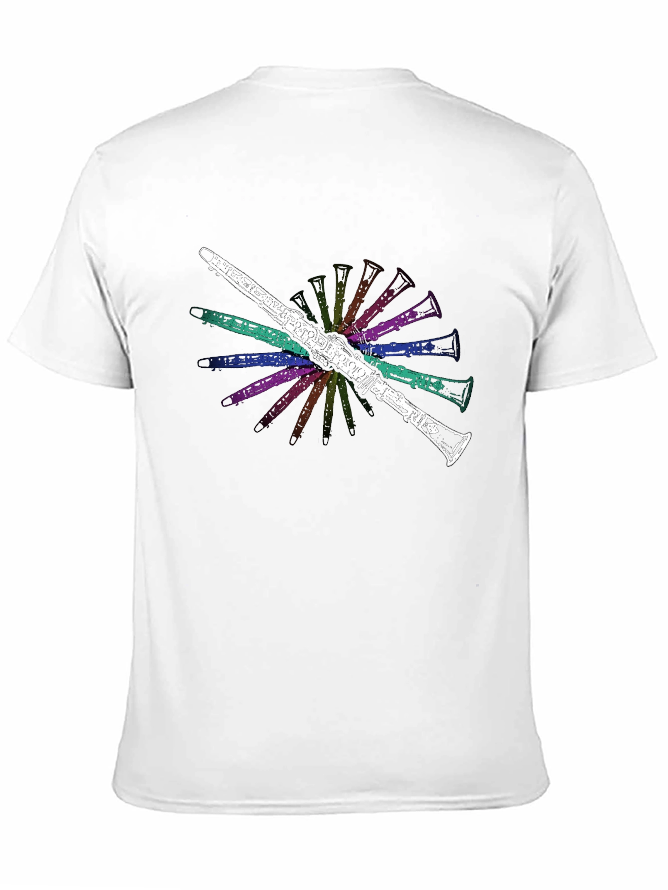 Clarinet Burst Graphic Tee - Musicians Black T-Shirt