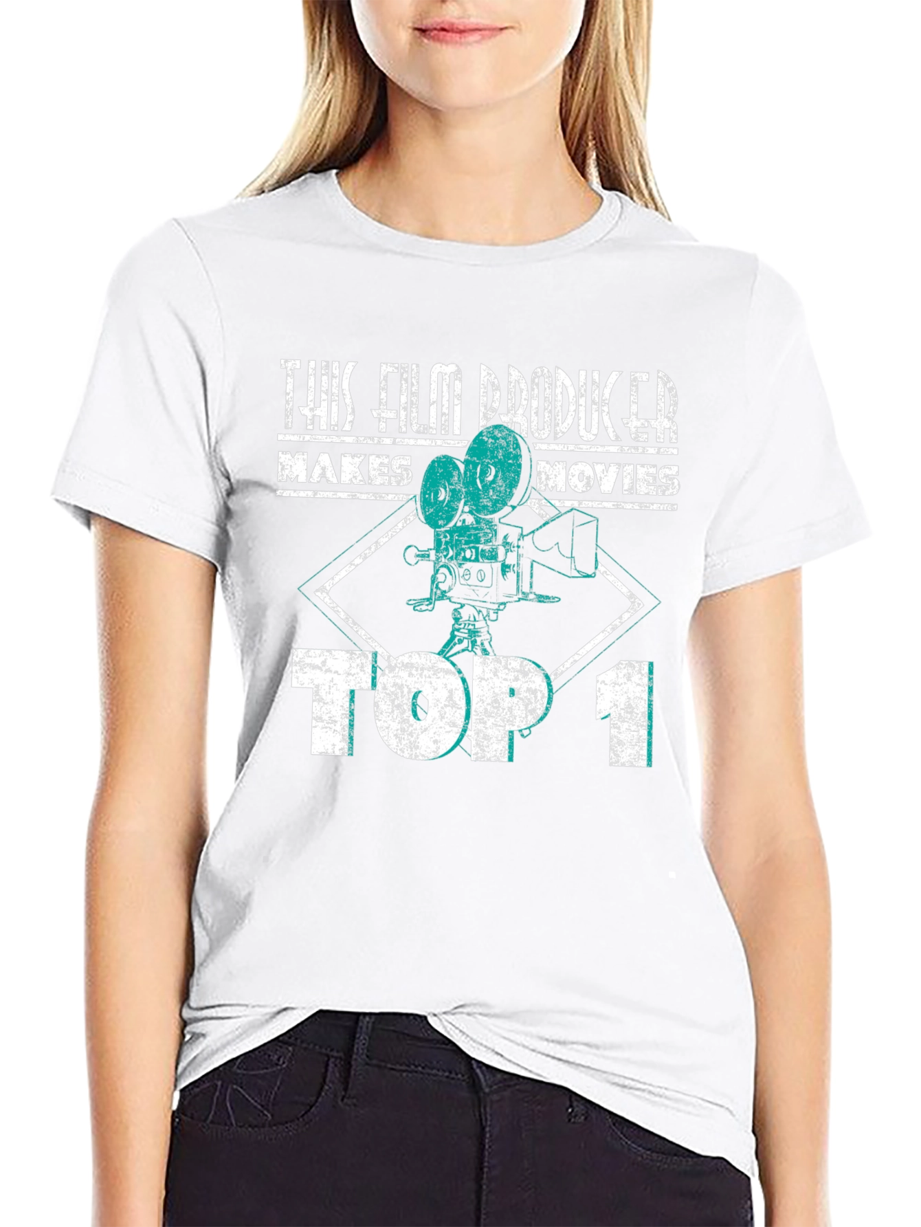 Film Producer T-Shirt - Makes Movies Top 1