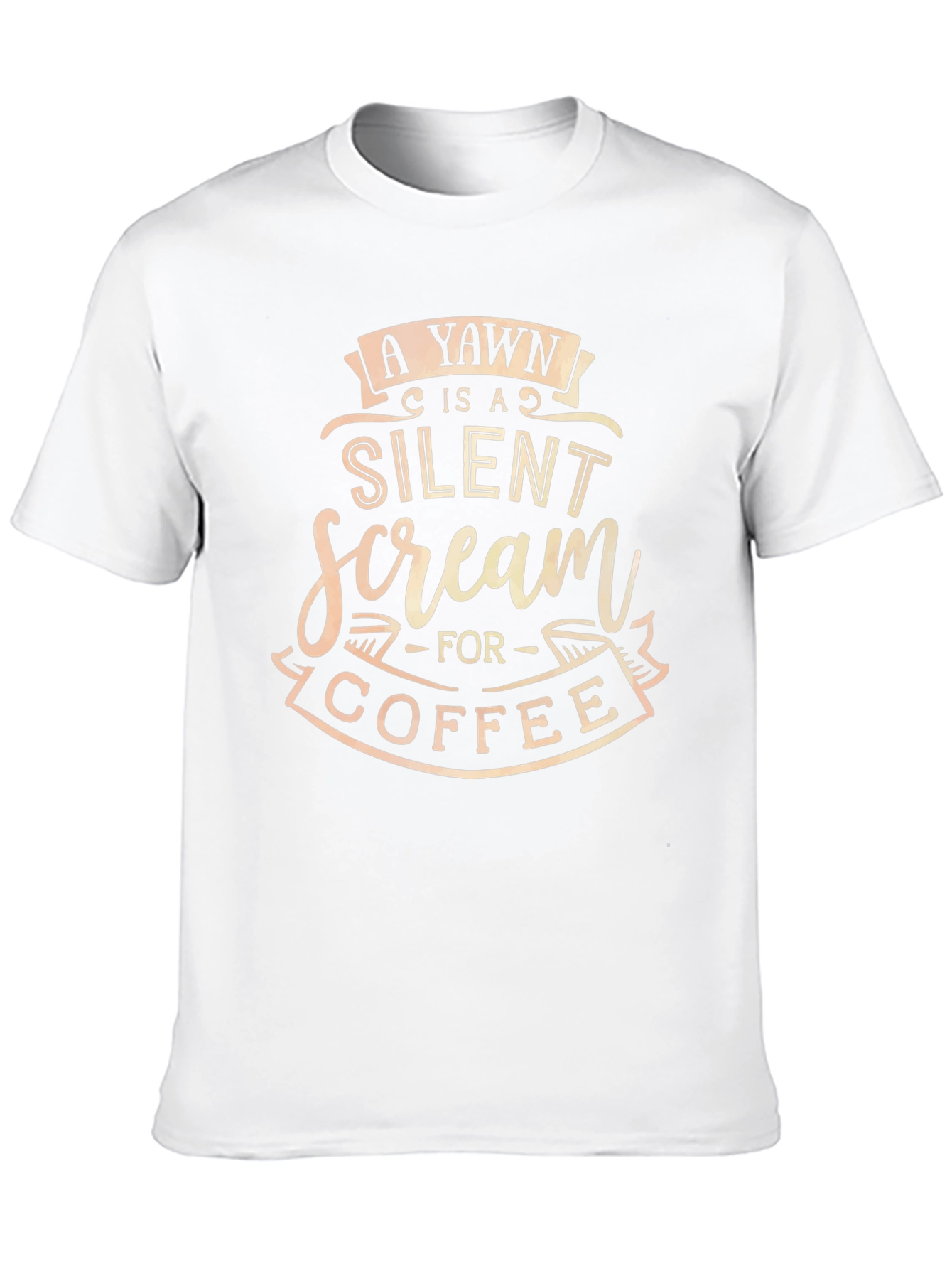 Yawn Coffee T-Shirt - Funny Quote Tee