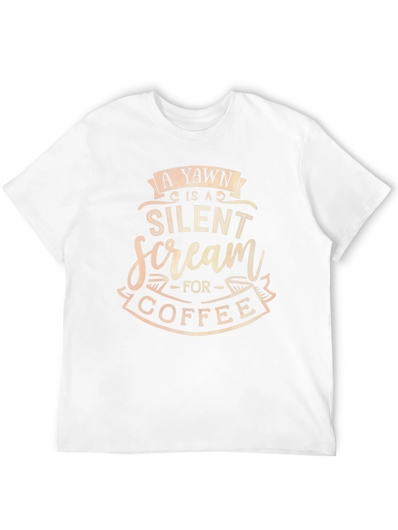 Yawn Coffee T-Shirt - Funny Quote Tee