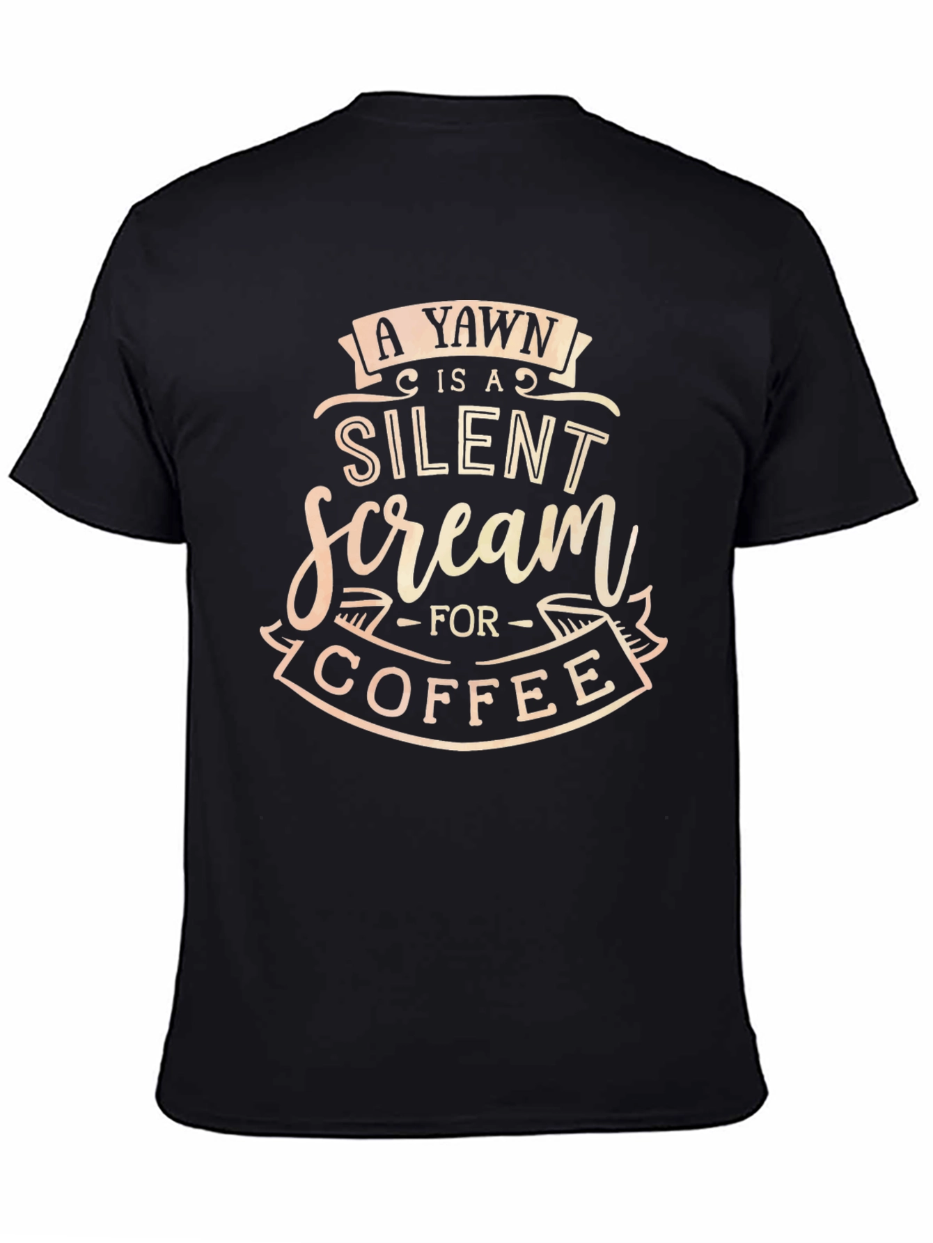 Yawn Coffee T-Shirt - Funny Quote Tee