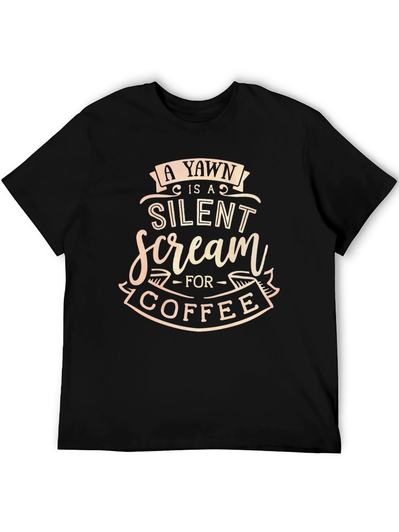 Yawn Coffee T-Shirt - Funny Quote Tee