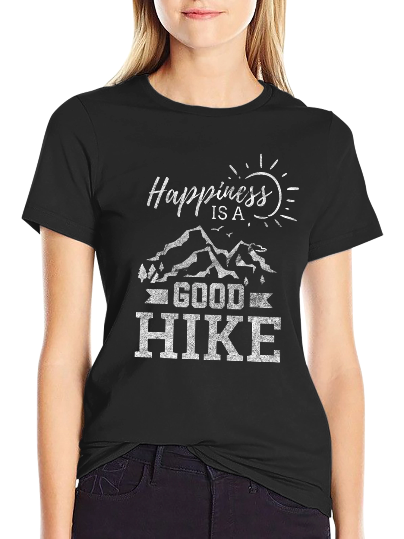Happiness is a Good Hike Graphic T-Shirt