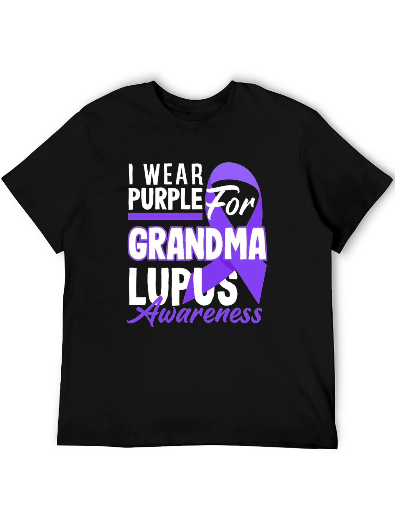 I Wear Purple For Grandma Lupus Awareness T-Shirt