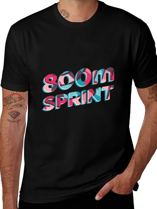 800M Sprint Black T-Shirt